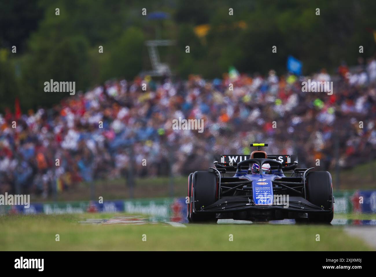 02 SARGEANT Logan (usa), Williams Racing FW46, Aktion während des Formel-1-Großen Preises von Ungarn 2024, 13. Runde der Formel-1-Weltmeisterschaft 2024 vom 19. Bis 21. Juli 2024 auf dem Hungaroring in Mogyorod, Ungarn Stockfoto