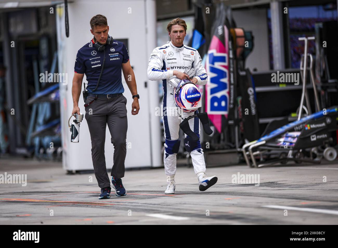 SARGEANT Logan (usa), Williams Racing FW46, Porträt während des Formel-1-Großen Preises von Ungarn 2024, 13. Runde der Formel-1-Weltmeisterschaft 2024 vom 19. Bis 21. Juli 2024 auf dem Hungaroring in Mogyorod, Ungarn Stockfoto
