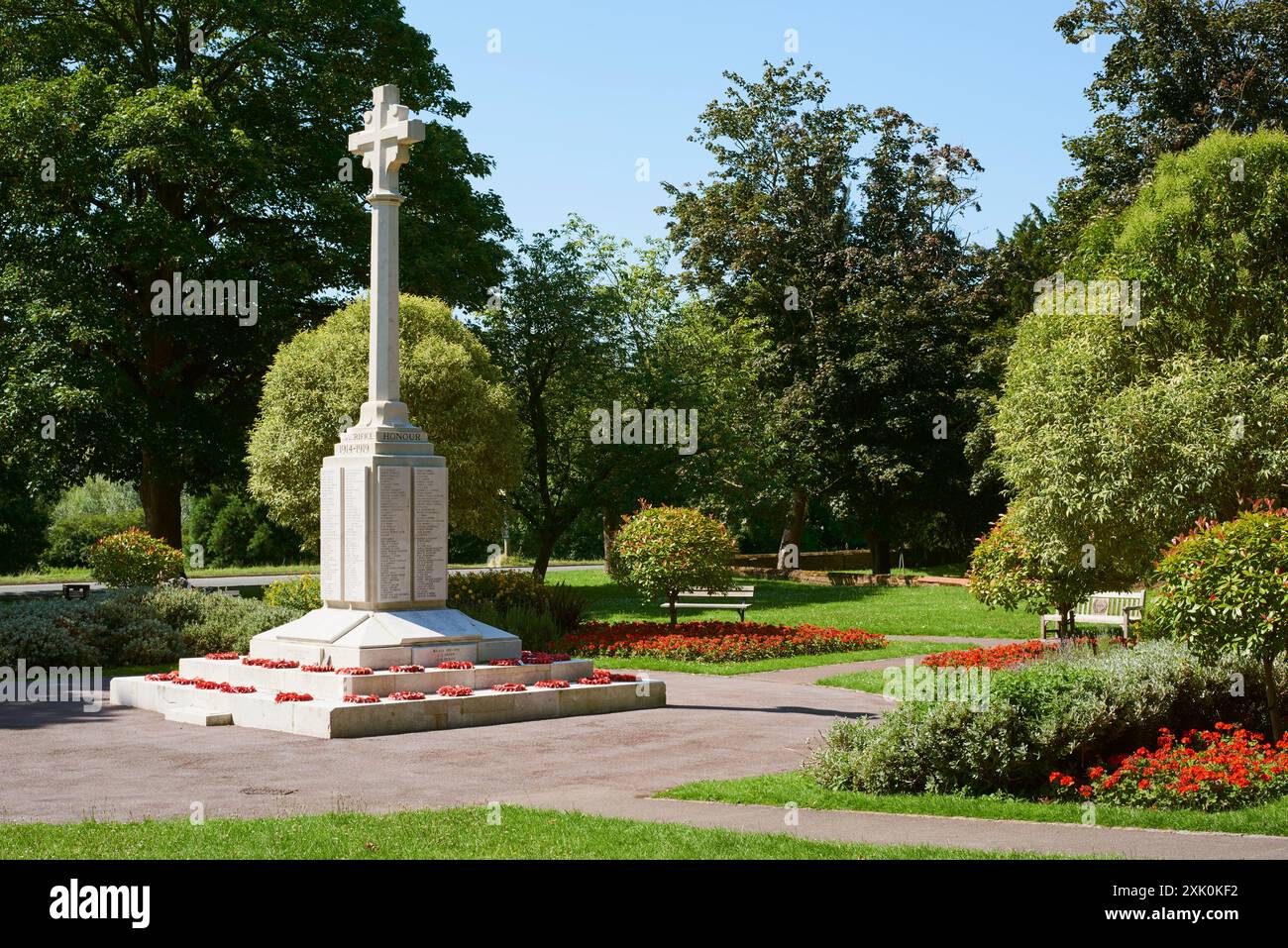 Das Hemel Hempstead Kriegsdenkmal, Boxmoor, Hertfordshire Großbritannien Stockfoto