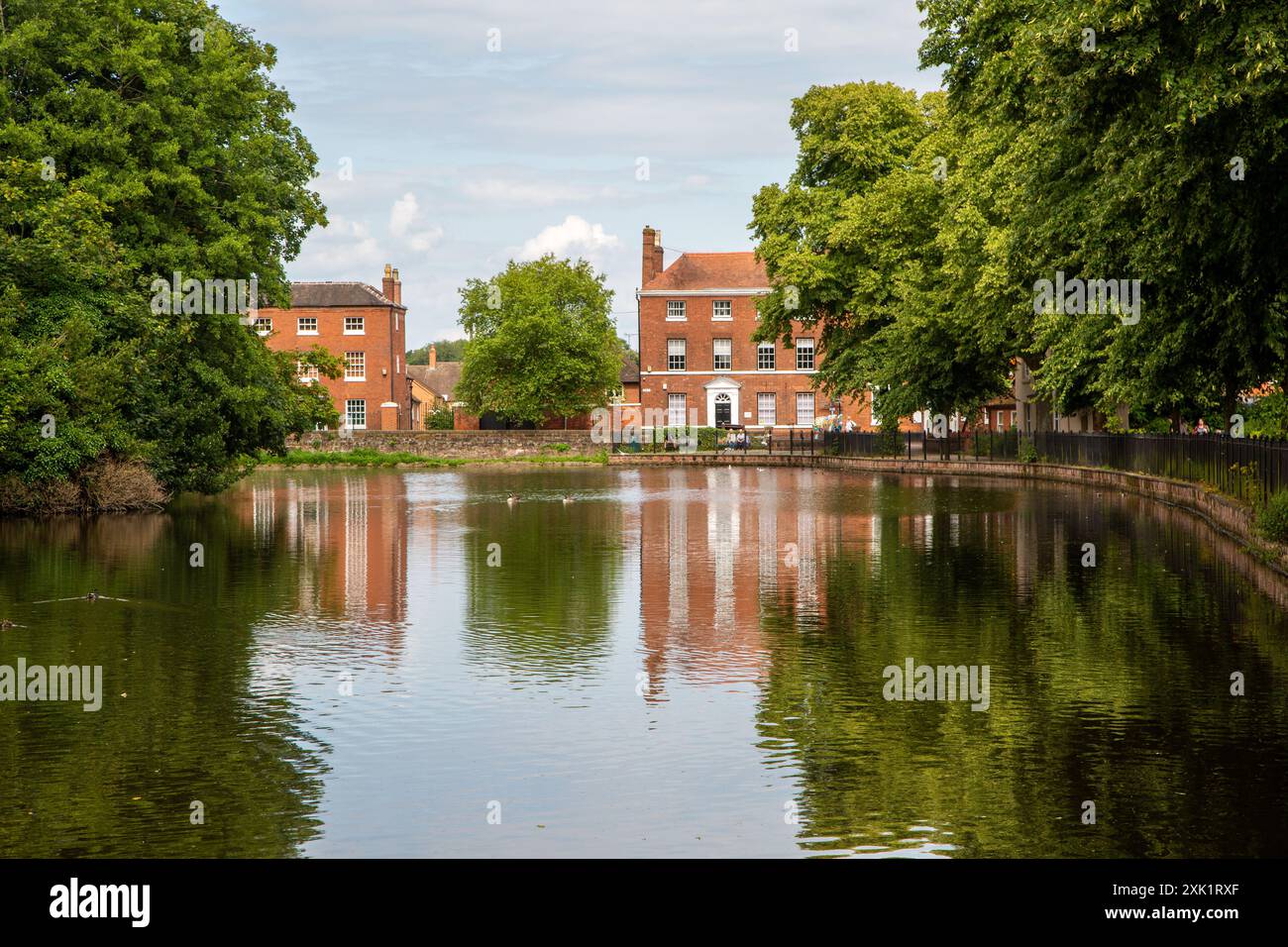 Das Minster Pool in der Stadt Staffordshire in Lichfield England Stockfoto