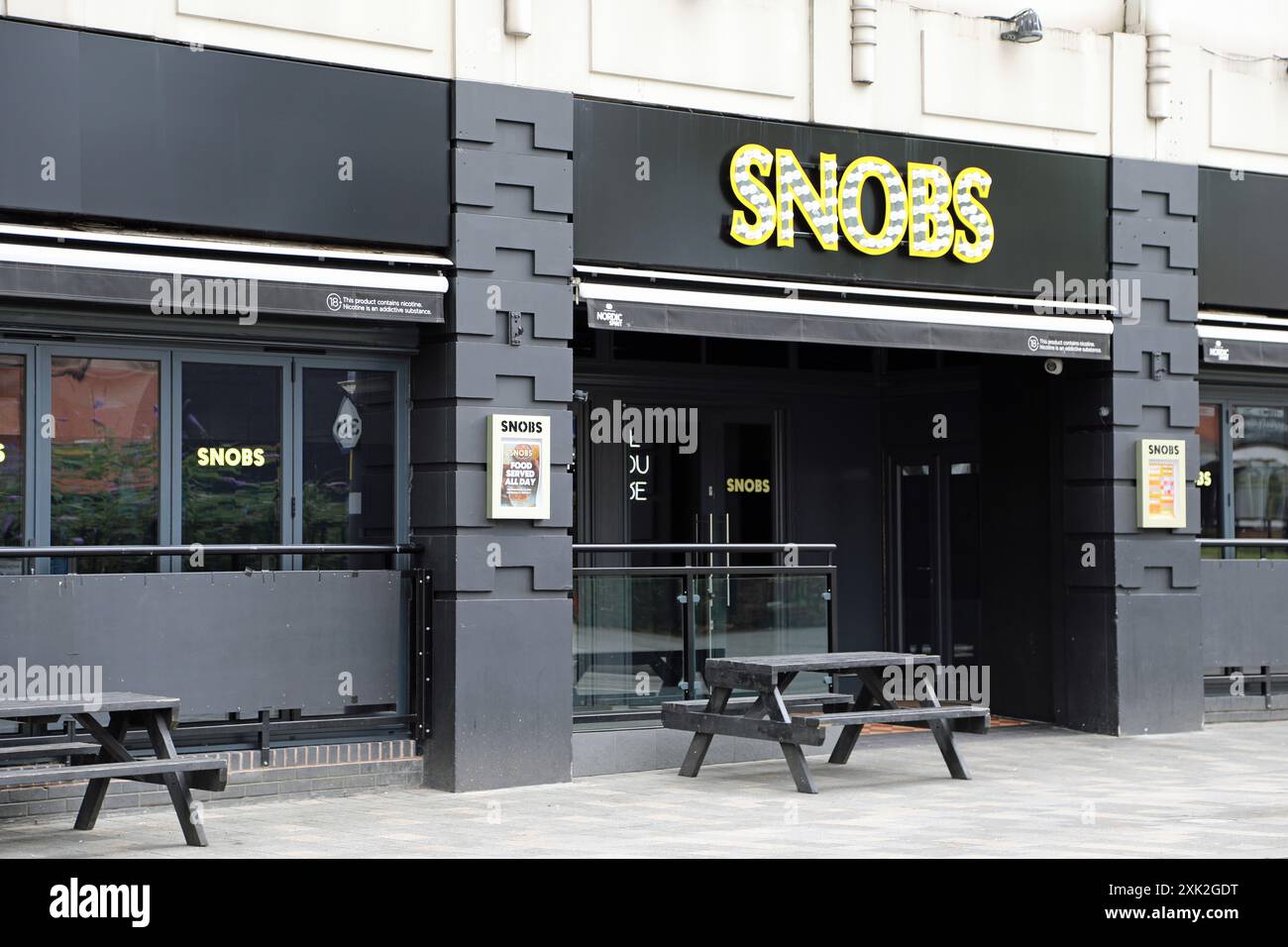 SNOBS berühmter Nachtclub an der Broad Street in Birmingham Stockfoto