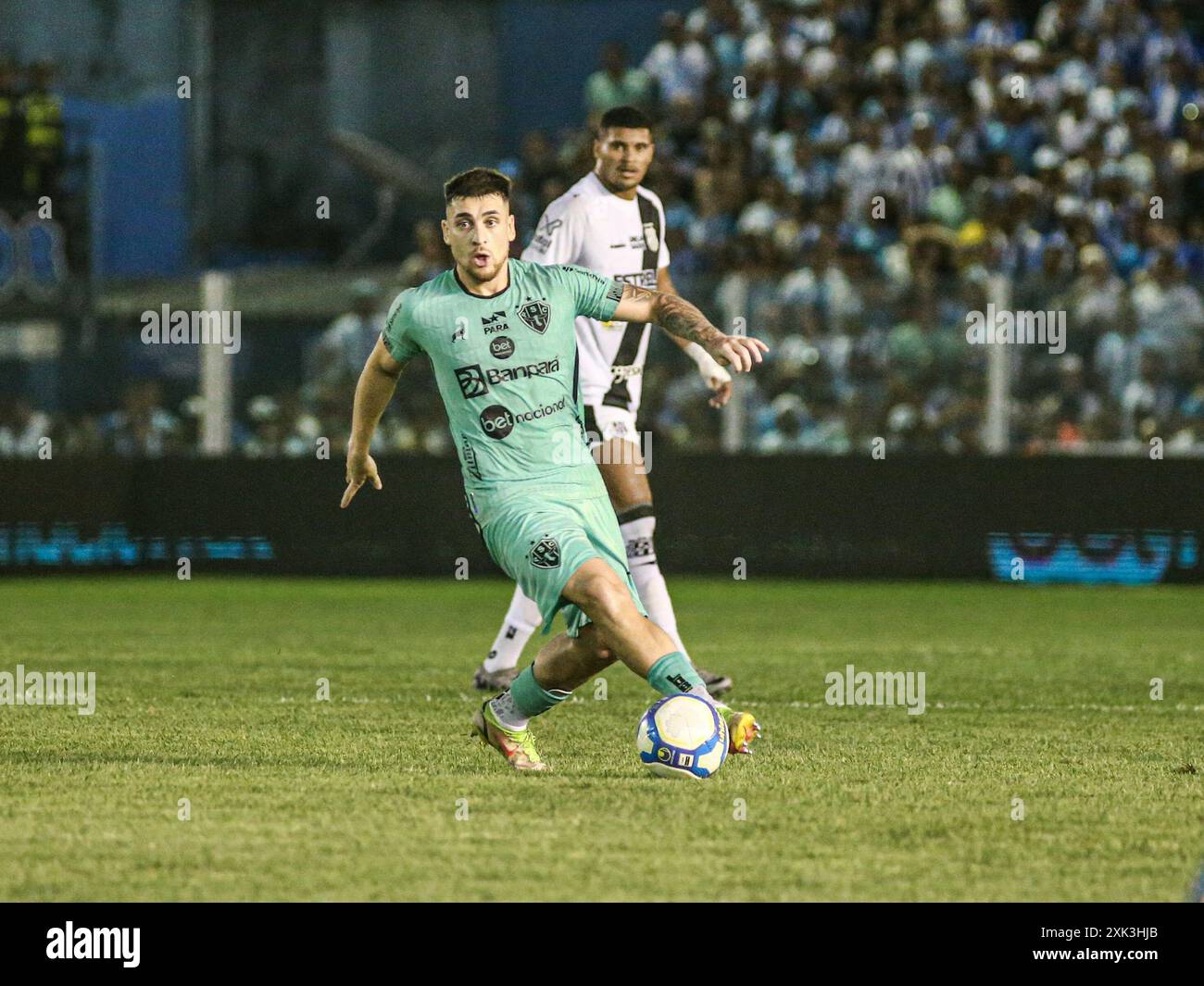 Belem, Brasilien. Juli 2024. PA - BELEM - 07/20/2024 - BRASILEIRO B 2024, PAYSANDU x PONTE PRETA - Joao Vieira, Paysandu Spieler während eines Spiels gegen Ponte Preta im Curuzu Stadion für die brasilianische B 2024 Meisterschaft. Foto: Marcos Junior/AGIF (Foto: Marcos Junior/AGIF/SIPA USA) Credit: SIPA USA/Alamy Live News Stockfoto