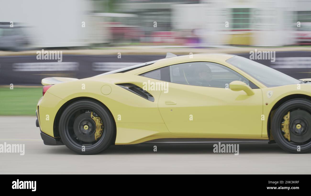 Supercar fest 2024 Sportwagen, Super Cars und Hyper Cars in Bewegung Stockfoto