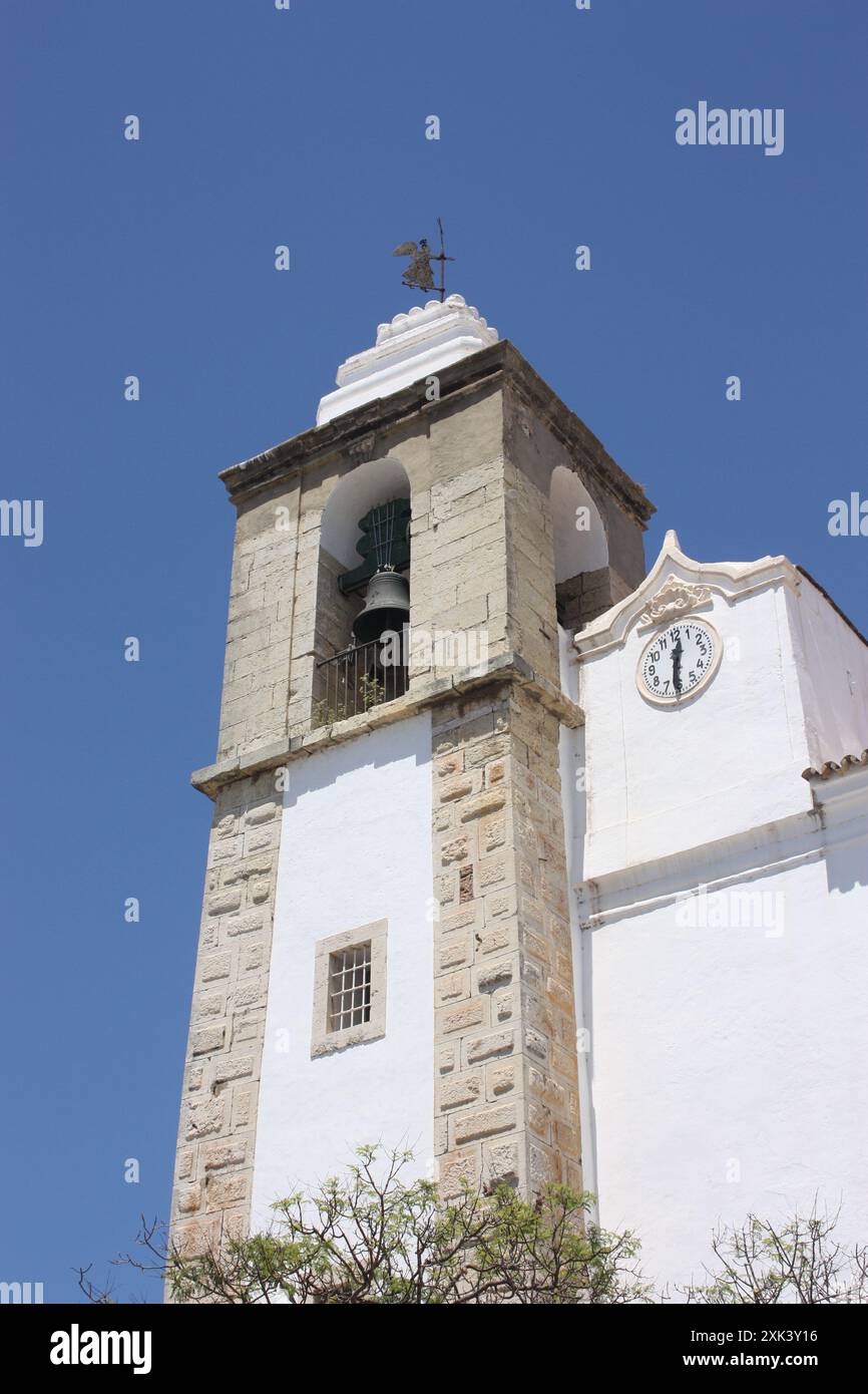 Die Pfarrkirche unserer Lieben Frau vom Rosenkranz in Olhao, Algarve, Portugal Stockfoto