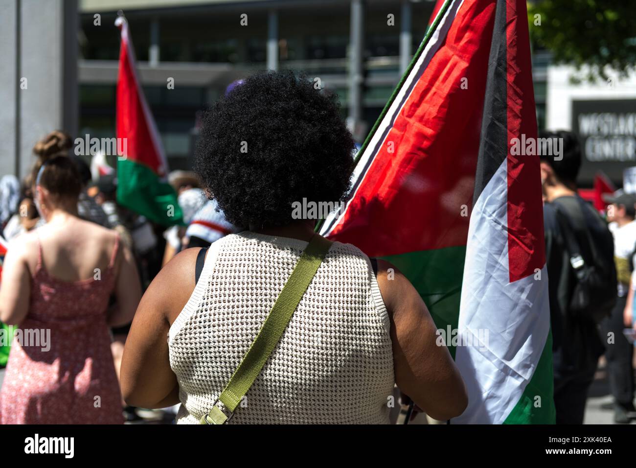 Seattle, USA. Mai 2024. Pro Palestine 76. Nakba Day Rallye und März. Stockfoto