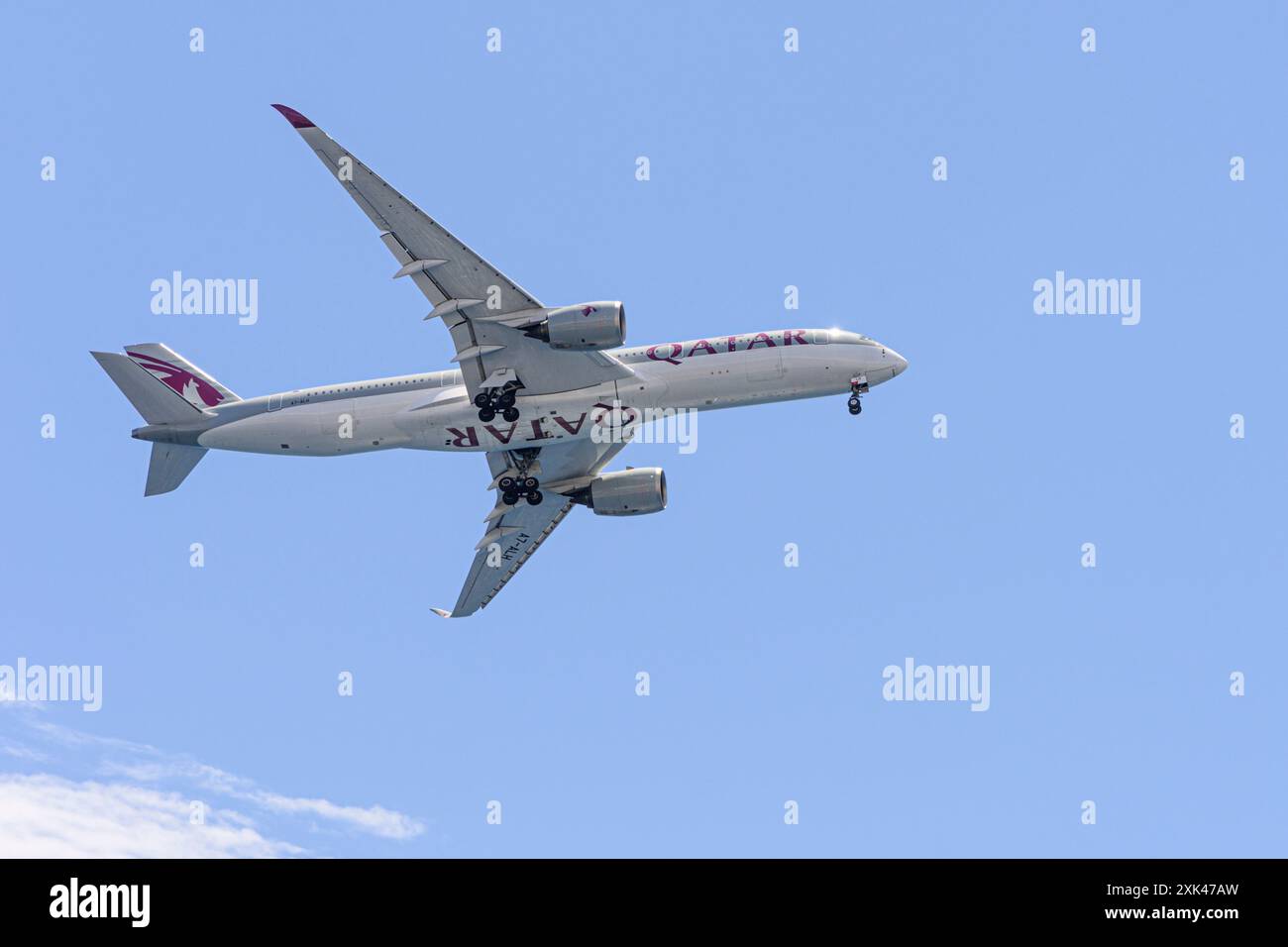 Qatar Airways Airbus A350-941 Stockfoto