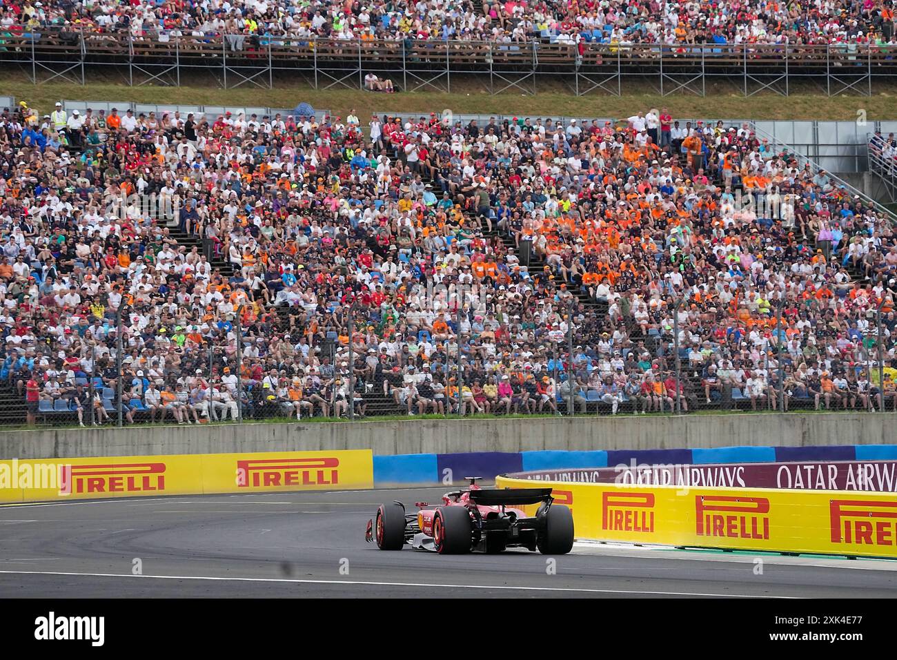 Mogyorod, Ungarn. Juli 2024. Charles Leclerc (MON) - Scuderia Ferrari - Ferrari SF-24 - Ferrari am Samstag Freies Training und Qualifizieren am 20. Juli 2024 des Großen Preises der Formel 1 von Ungarn, der vom 19. juli bis 21. juli 2024 auf der Hungaroring-Strecke in Mogyorod, Budapest, Ungarn stattfinden soll (Foto: Alessio de Marco/SIPA USA) SIPA USA/Alamy Live News Stockfoto