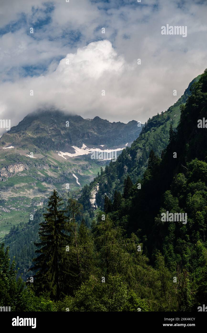Alagna, Valsesia, Piemont, Italien Stockfoto