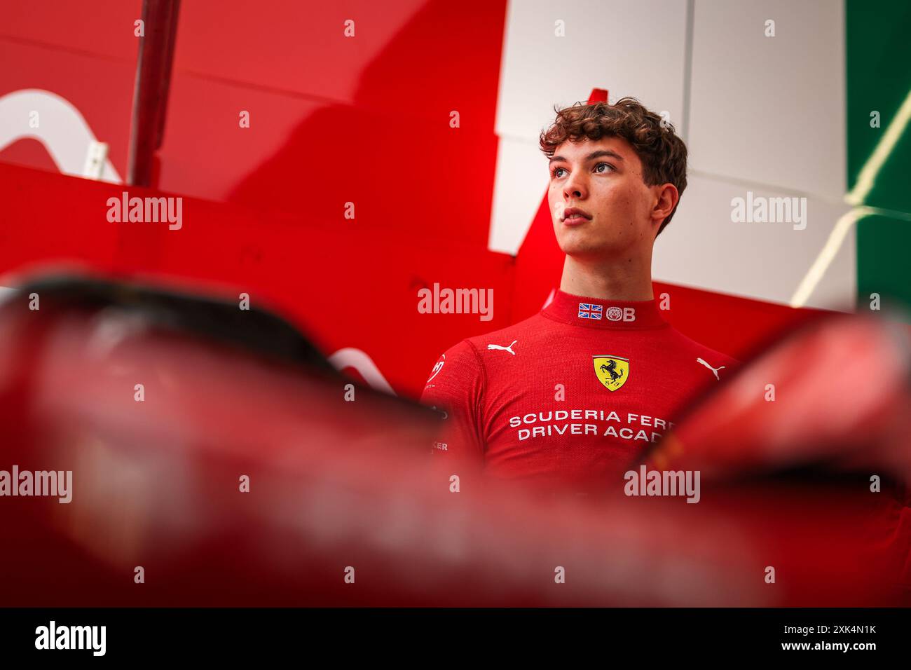 BEARMAN Oliver (gbr), Prema Racing, Dallara F2 2024, Porträt während der 9. Runde der FIA Formel-2-Meisterschaft 2024 vom 19. Bis 21. Juli 2024 auf dem Hungaroring in Mogyorod, Ungarn Stockfoto