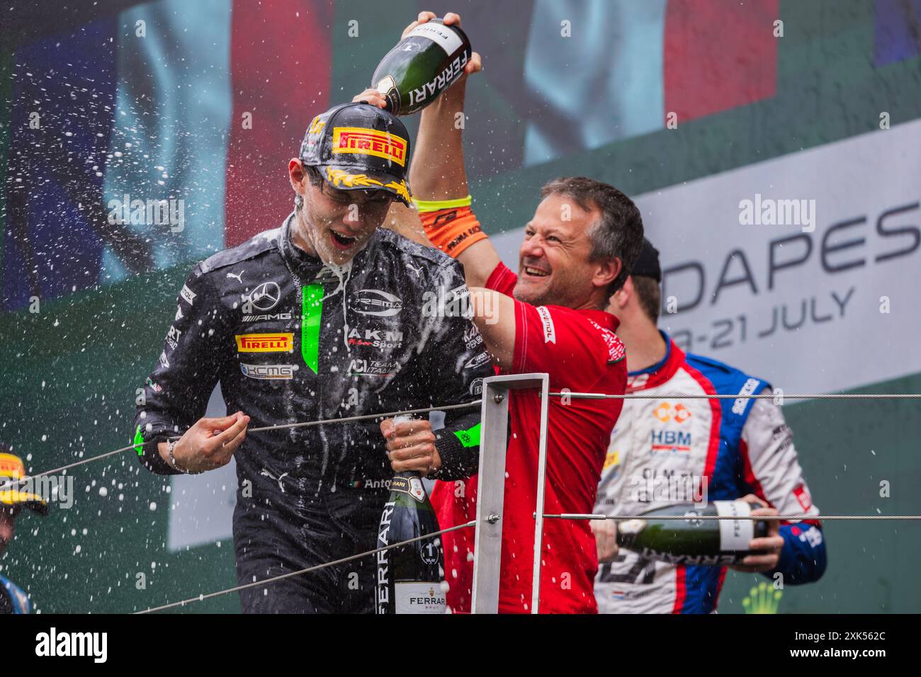 Hungaroring, Mogyorod, Ungarn. 21.Juli 2024; Andrea Kimi Antonelli aus Italien und Mercedes Junior Team, Prima Racing während des Formel 1 Ungarn Grand Prix Credit: Jay Hirano/AFLO/Alamy Live News Stockfoto