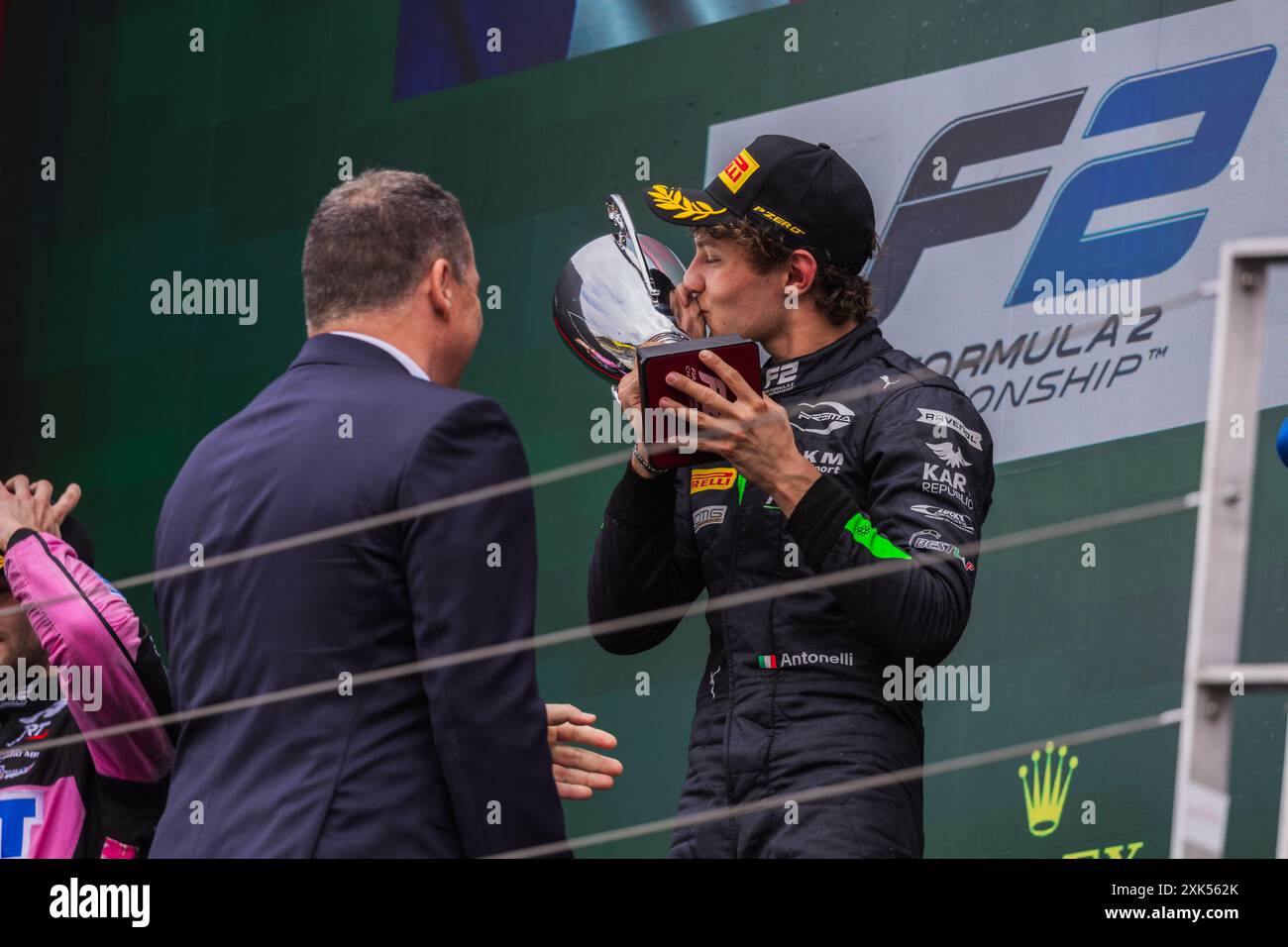 Hungaroring, Mogyorod, Ungarn. 21.Juli 2024; Andrea Kimi Antonelli aus Italien und Mercedes Junior Team, Prima Racing während des Formel 1 Ungarn Grand Prix Credit: Jay Hirano/AFLO/Alamy Live News Stockfoto