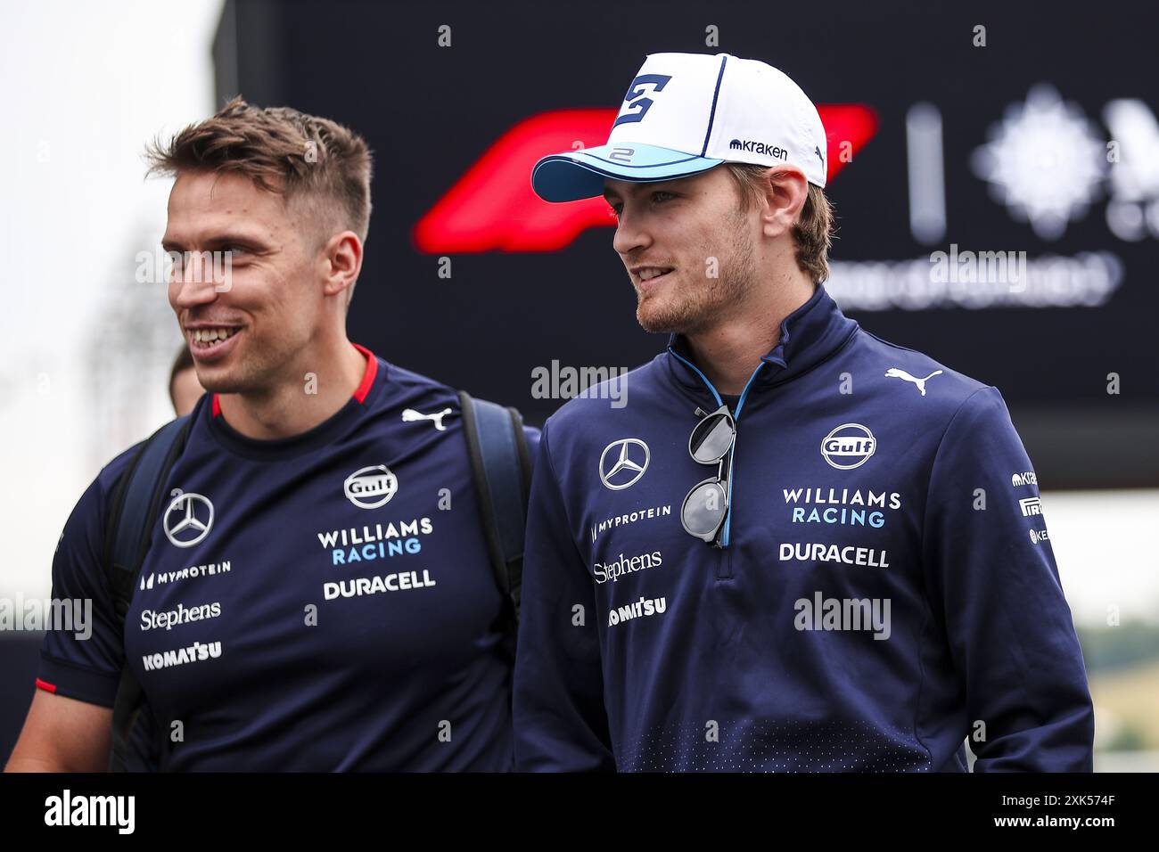 SARGEANT Logan (usa), Williams Racing FW46, Porträt während des Formel-1-Großen Preises von Ungarn 2024, 13. Runde der Formel-1-Weltmeisterschaft 2024 vom 19. Bis 21. Juli 2024 auf dem Hungaroring in Mogyorod, Ungarn Stockfoto