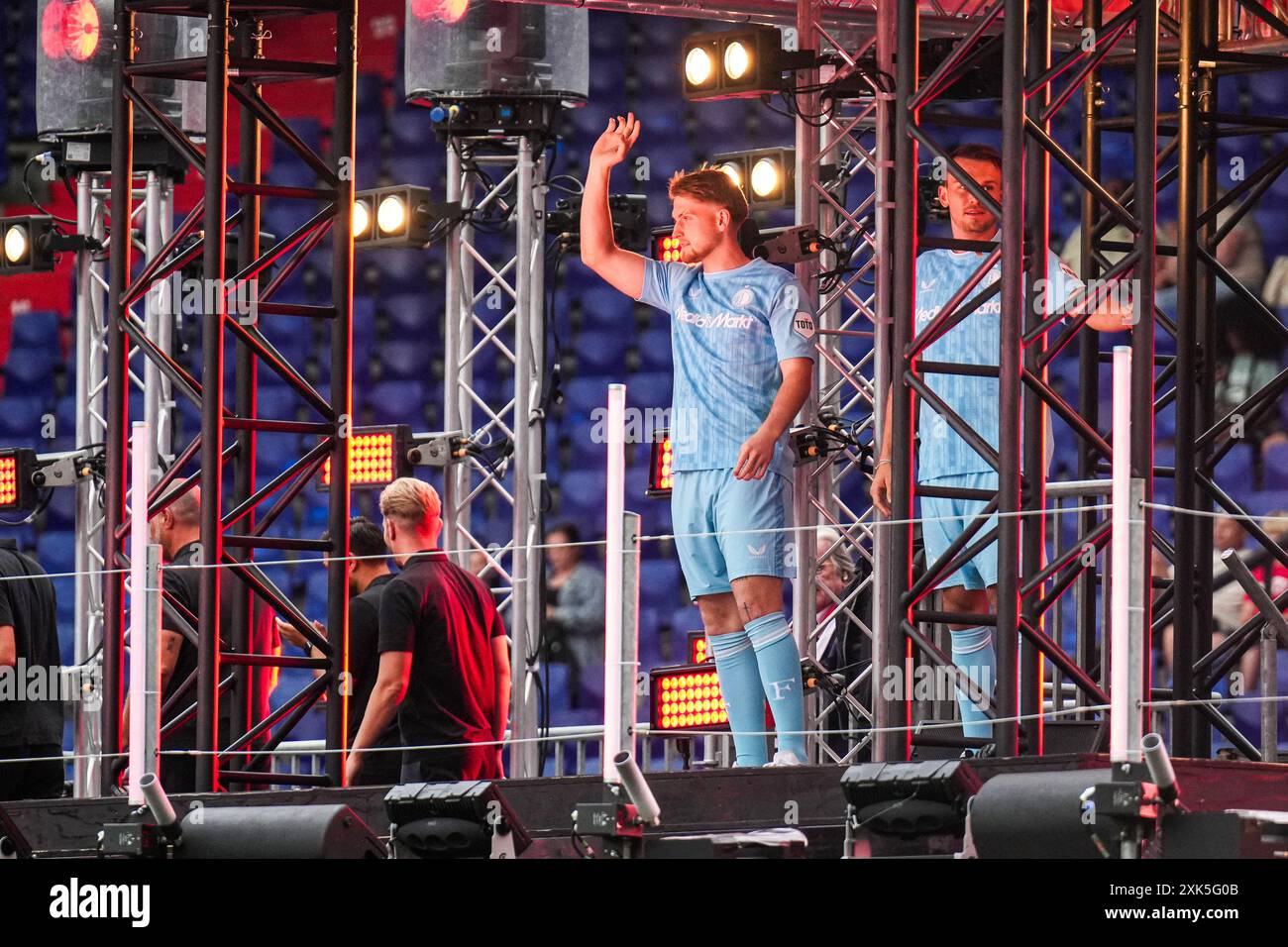 Rotterdam, Niederlande. Juli 2024. Rotterdam - Feyenoord Torhüter Mikki van SAS während des Feyenoord Festivals 2024 im Stadion Feijenoord de Kuip am 21. Juli 2024 in Rotterdam, Niederlande. Credit: Box to Box Pictures/Alamy Live News Stockfoto