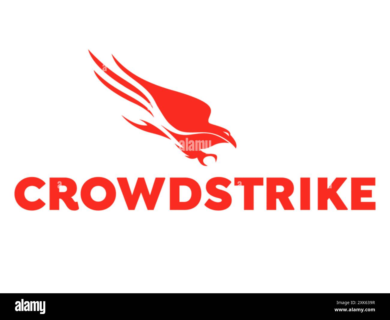 CrowdStrike Cybersecurity Solutions Logo Stockfoto