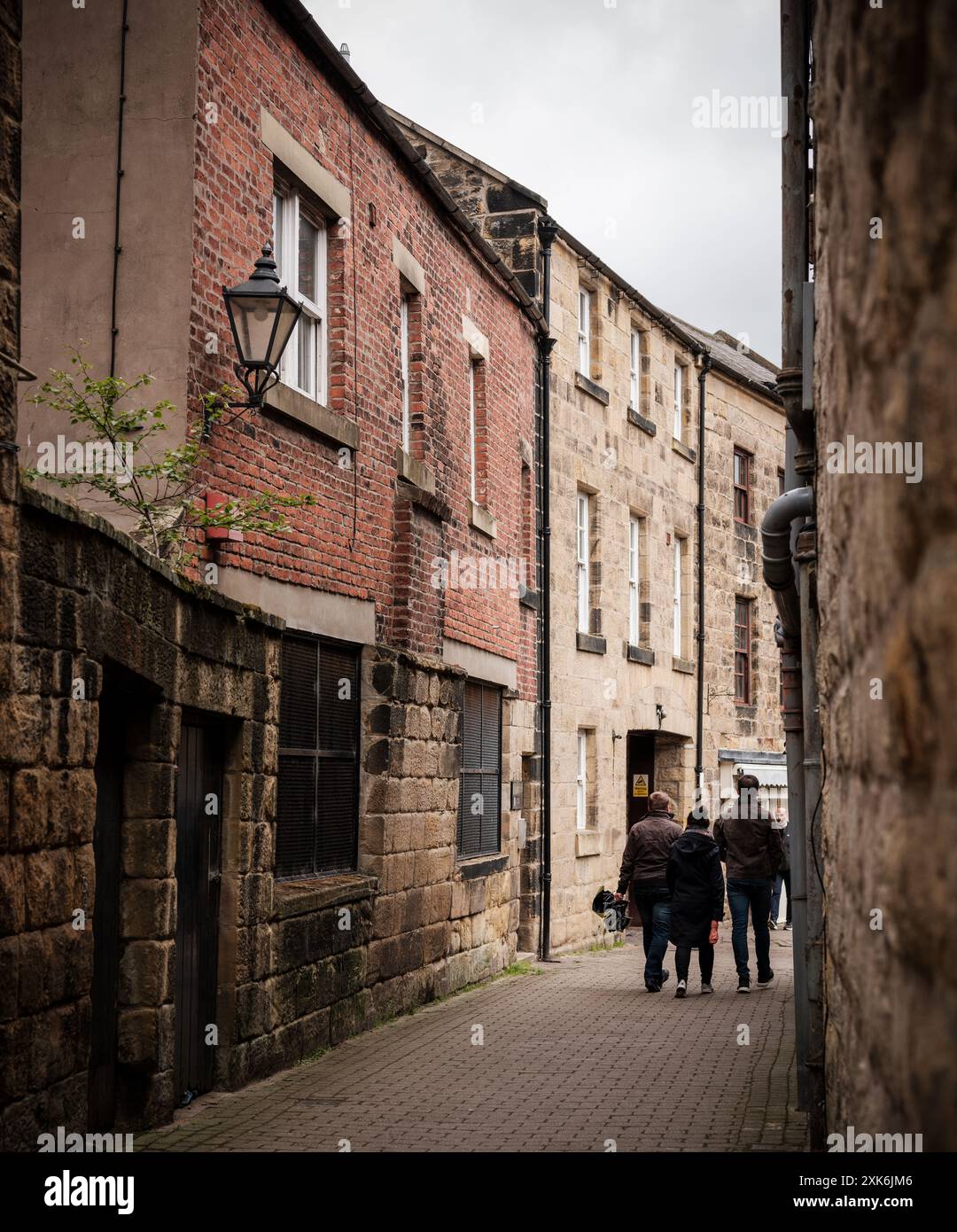 Bilder des Dorfes Alnwick im Northumberland County in Nordengland. Stockfoto