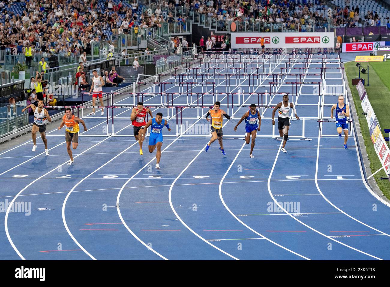 Lorenzo Ndele Simonelli (Italien) gewann die Goldmedaille der 110m