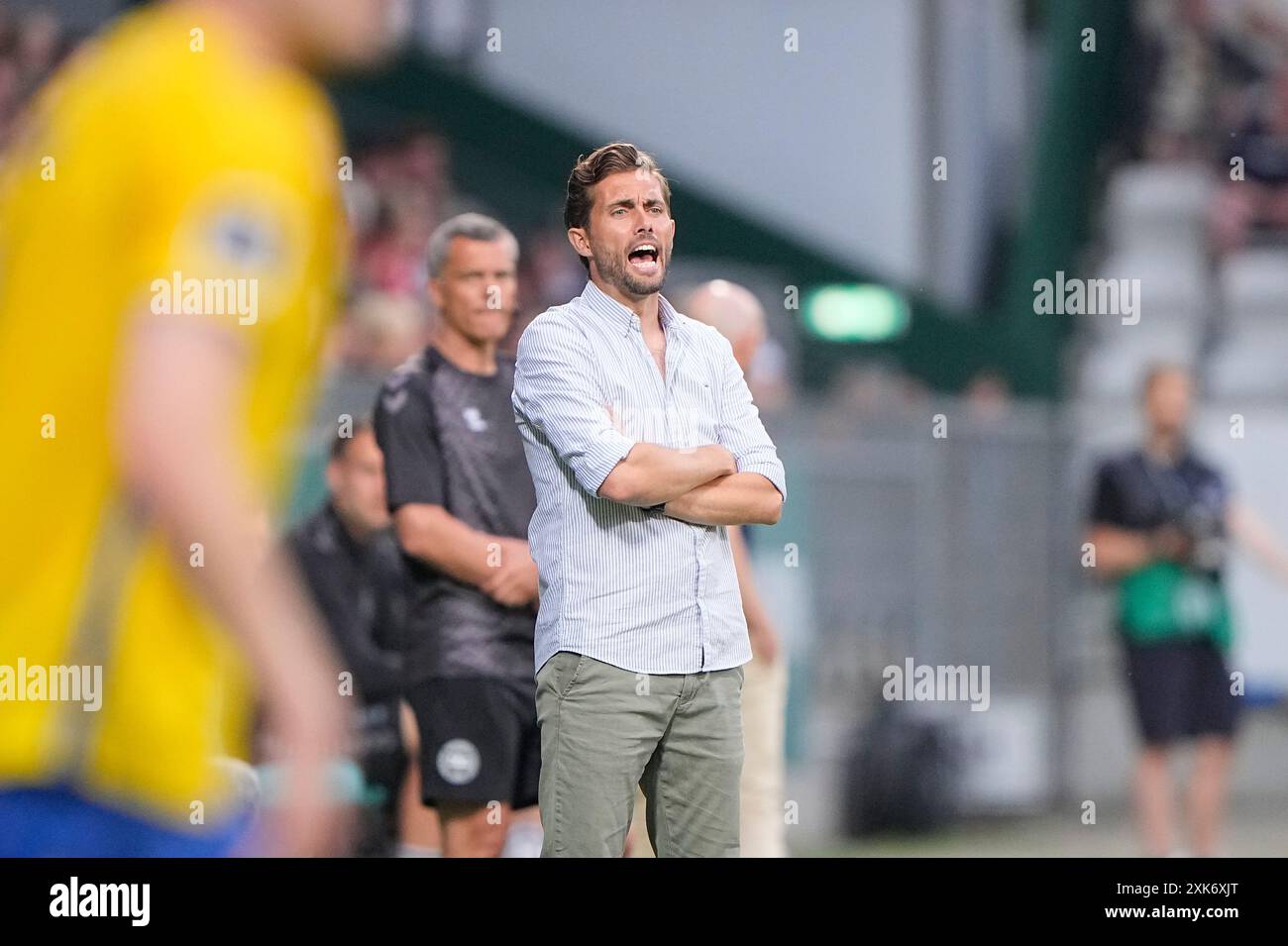 Viborg, Dänemark. Juli 2024. Superliga-Spiel zwischen Viborg FF und Broendby IF in der Energi Viborg Arena am Sonntag, 21. Juli 2024. (Foto: Bo Amstrup/Scanpix 2024) Credit: Ritzau/Alamy Live News Stockfoto