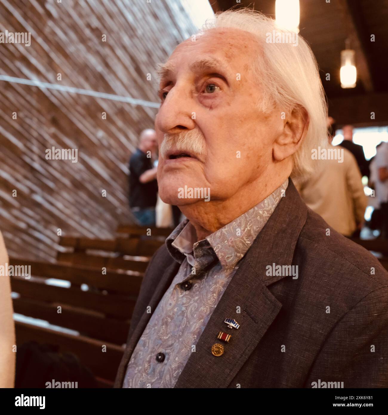 Leon Weintraub (* 1. Januar 1926 in Łódź) ist einer der letzten Überlebenden des Holocaust und Zeitzeuge. Er lebt in Schweden. Stockfoto