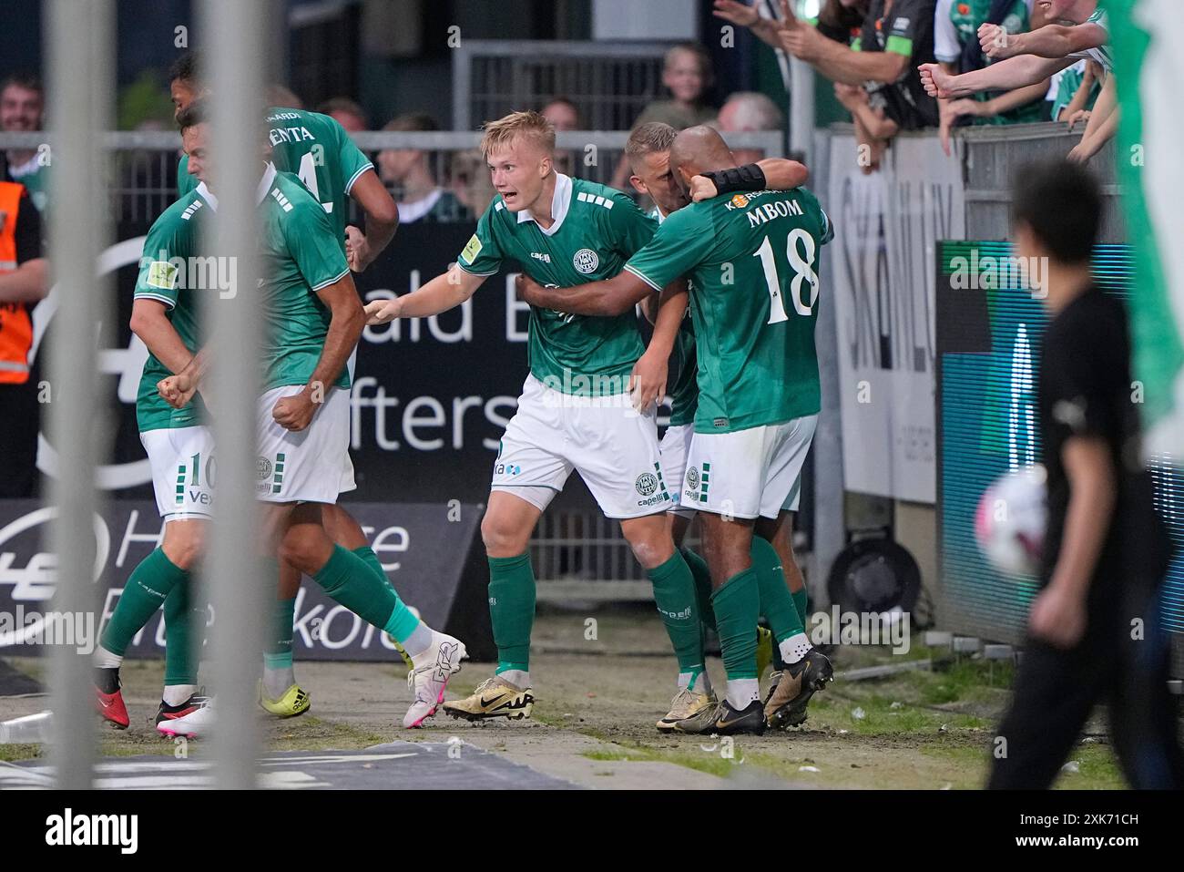 Viborg, Dänemark. Juli 2024. Superliga-Spiel zwischen Viborg FF und Broendby IF in der Energi Viborg Arena am Sonntag, 21. Juli 2024. (Foto: Bo Amstrup/Scanpix 2024) Credit: Ritzau/Alamy Live News Stockfoto