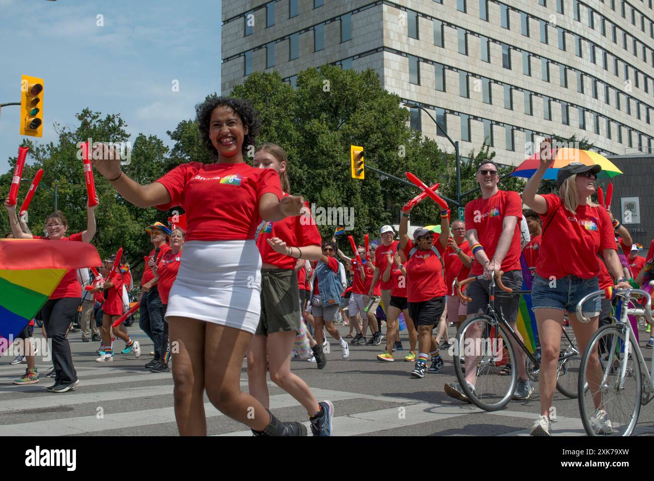 Canada Life beim London Ontario Pride Festival Stockfoto