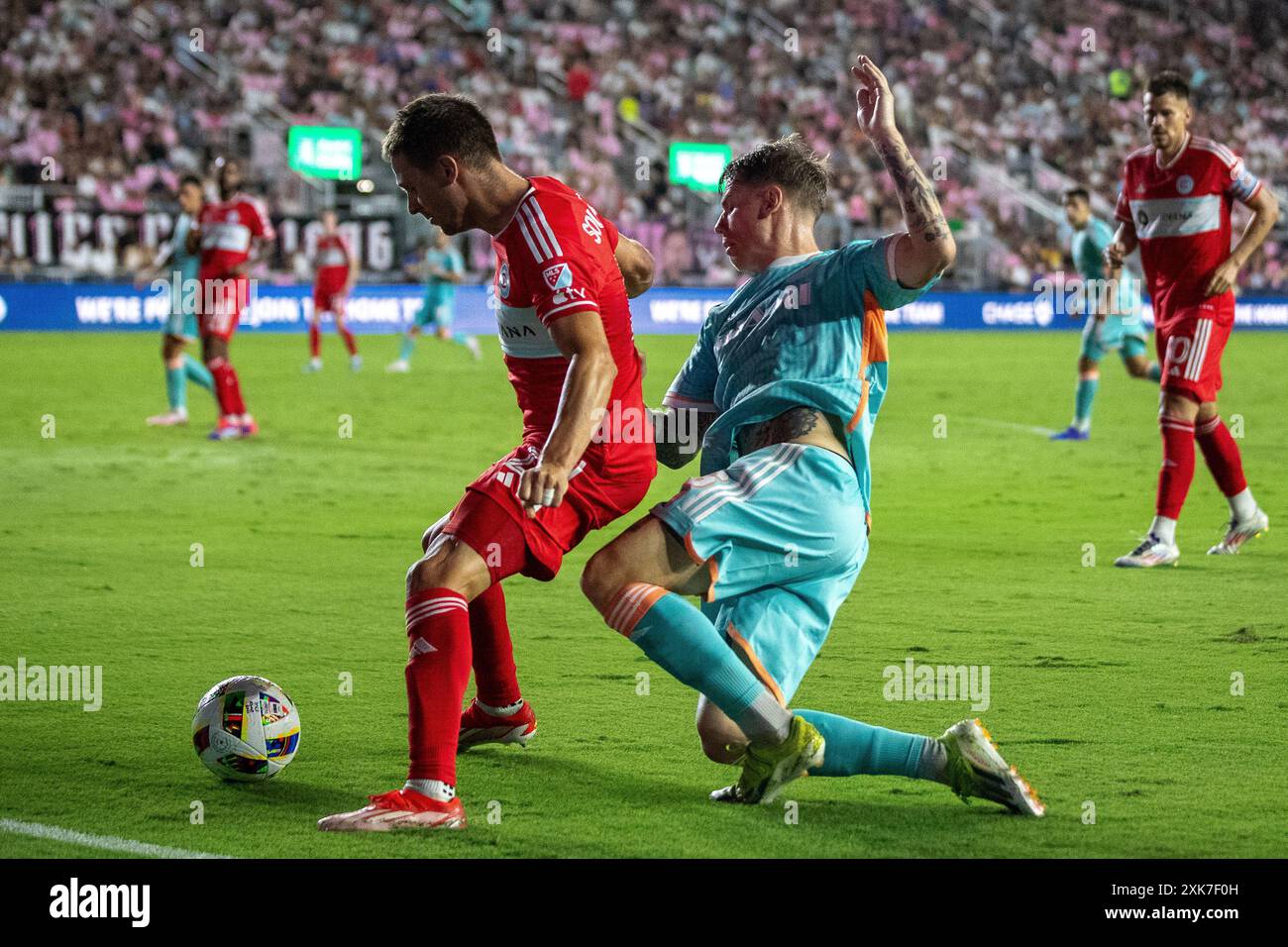 Fort Lauderdale, USA, 20. Juli 2024, Inter Miami CF gegen Chicago FC, MLS-Spiel am Samstag, 20. Juli 2024, Foto: Chris Arjoon/American Presswire Stockfoto