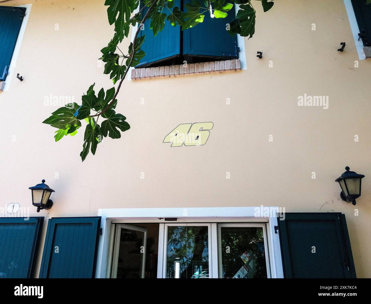 Italien, Piavola, Borello, Restaurant vor Ort Stockfoto
