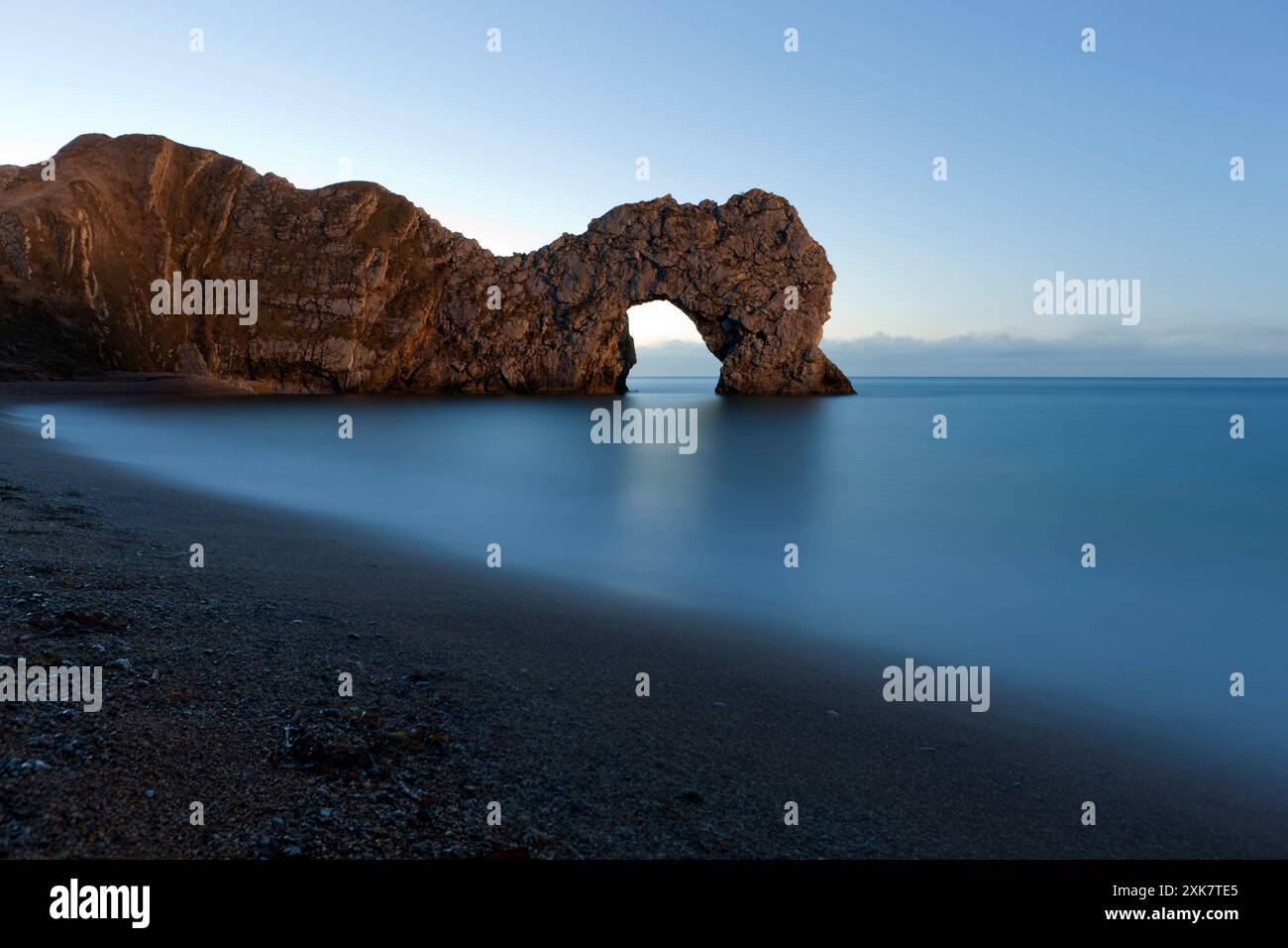 Durdle-Tür im Mondlicht. Dorset. England. Europa Stockfoto