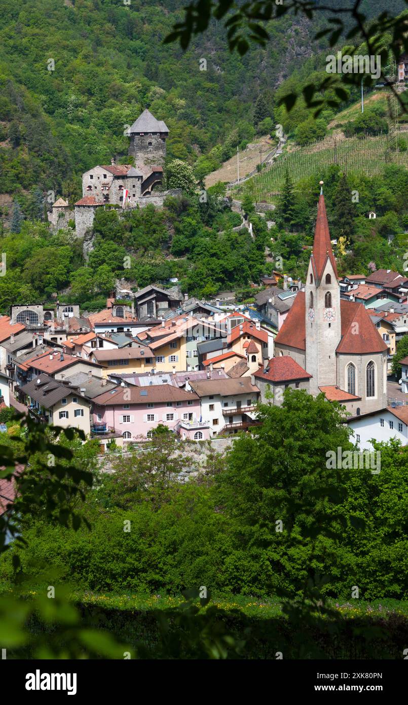 Branzoll Schloss in Klausen (Chiusa), Trentino-Alto Adige, Italien, Europa Stockfoto