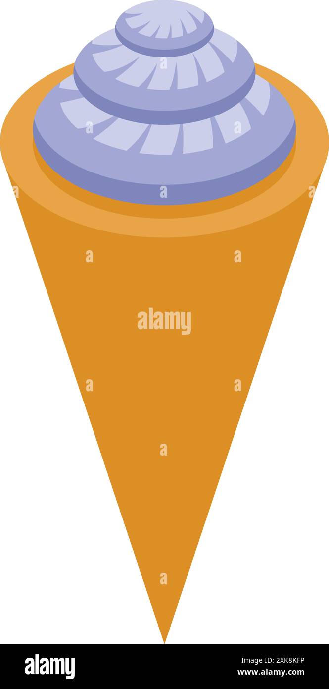 Köstliches Heidelbeereis erfrischend an einem heißen Sommertag Stock Vektor