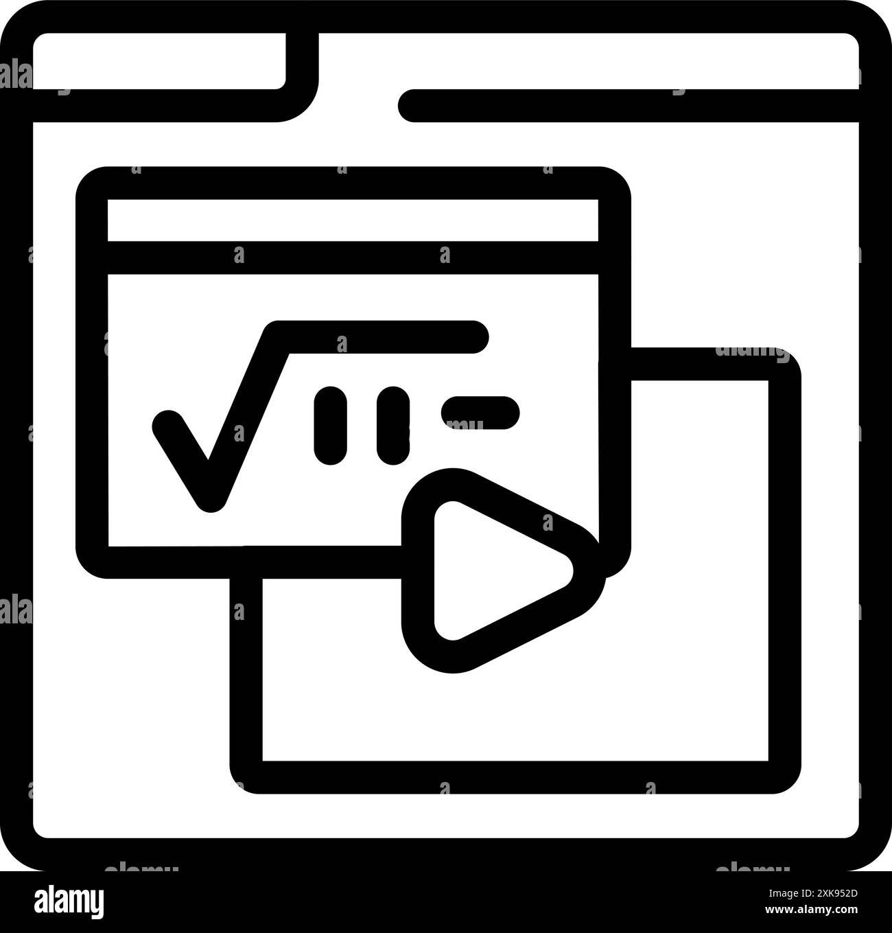 Die Online-Bildungsplattform bietet mathematisches Wissen und Video-Tutorials für Schüler aller Niveaus Stock Vektor