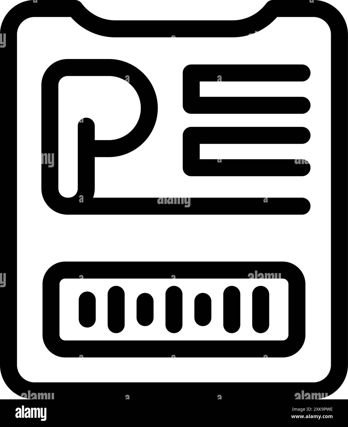 Liniensymbol eines elektrischen Zählers, der den Stromverbrauch misst Stock Vektor