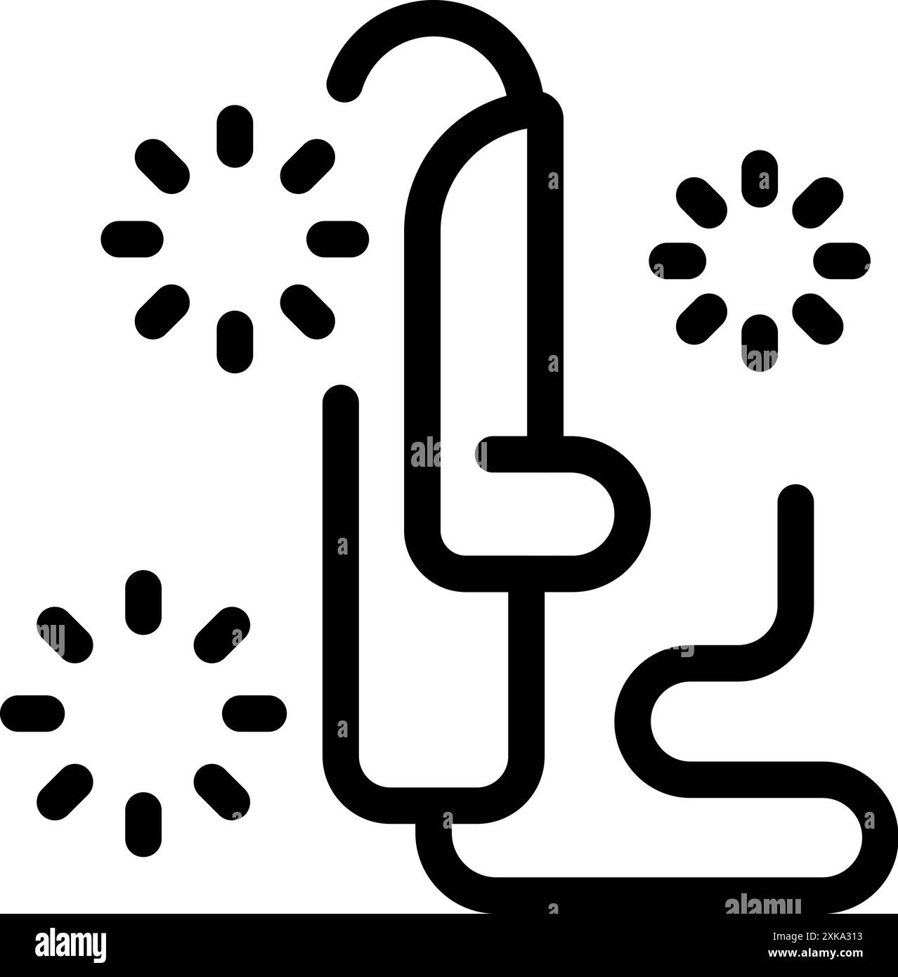 Professionelles Haarentfernungsgerät zum Entfernen von Haaren mit Lasertechnologie für glatte und seidige Haut Stock Vektor