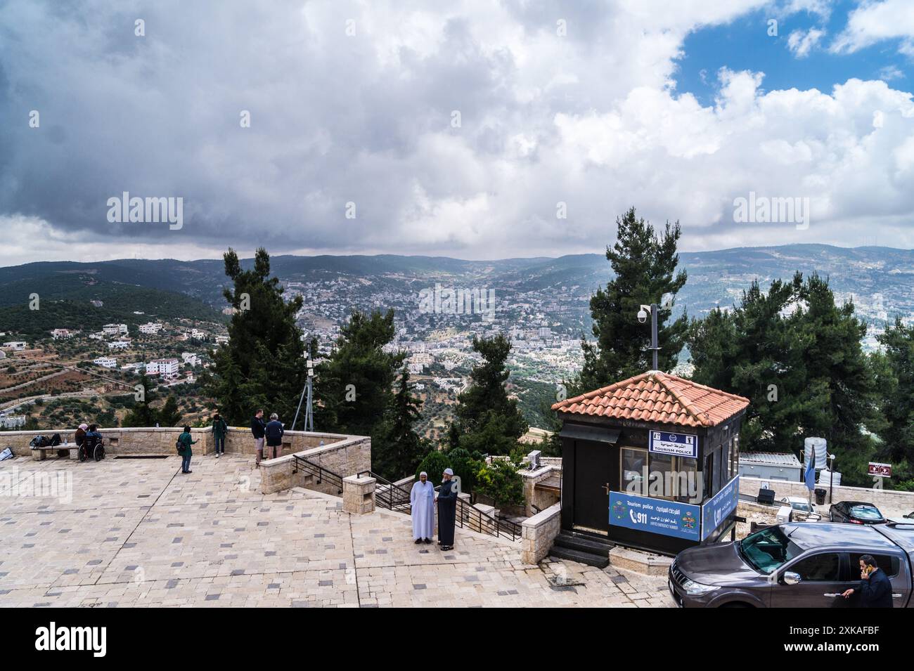 Schloss Ajloun, 12. Jahrhundert n. Chr. Ayyubidische Muslime, Jordanien Stockfoto