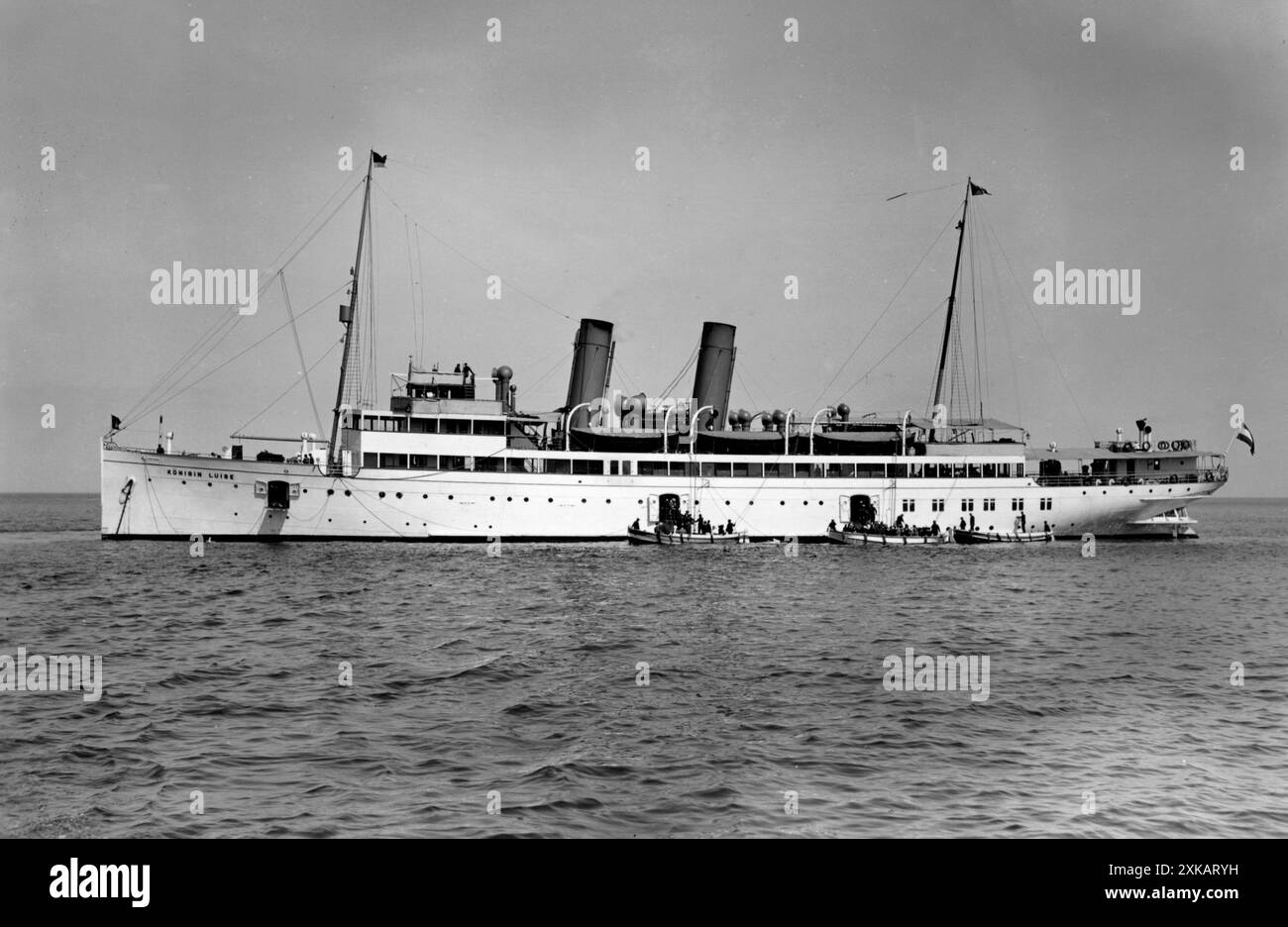 Das Seebad Schiff vor Ausbruch des Ersten Weltkriegs. Das Schiff wurde nach Kriegsbeginn in einen Minenflugzeug umgebaut. [Automatisierte Übersetzung] Stockfoto