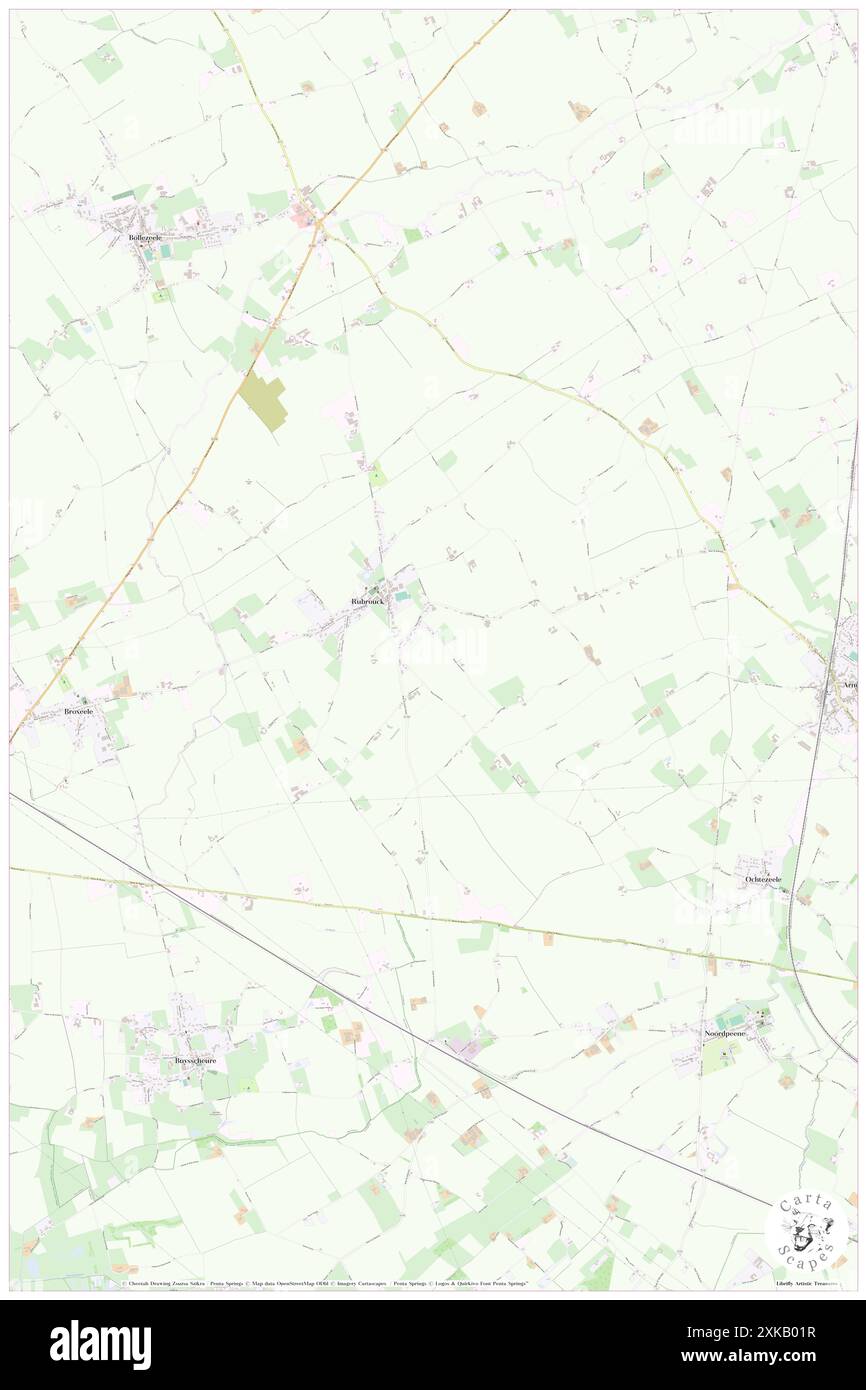 Rubrouck, Nord, FR, Frankreich, Hauts-de-France, n 50 50' 18'', N 2 21' 20'', Karte, Cartascapes Map, veröffentlicht 2024. Erkunden Sie Cartascapes, eine Karte, die die vielfältigen Landschaften, Kulturen und Ökosysteme der Erde enthüllt. Reisen Sie durch Zeit und Raum und entdecken Sie die Verflechtungen der Vergangenheit, Gegenwart und Zukunft unseres Planeten. Stockfoto