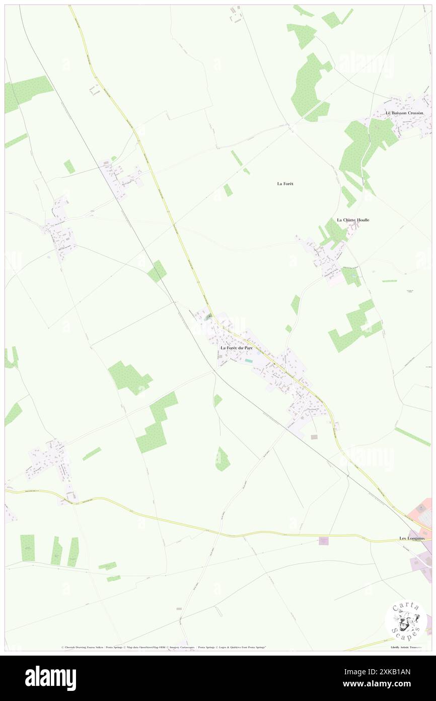 La Foret-du-Parc, Eure, FR, Frankreich, Normandie, n 48 55' 23'', N 1 14' 56'', Karte, Cartascapes Map, veröffentlicht 2024. Erkunden Sie Cartascapes, eine Karte, die die vielfältigen Landschaften, Kulturen und Ökosysteme der Erde enthüllt. Reisen Sie durch Zeit und Raum und entdecken Sie die Verflechtungen der Vergangenheit, Gegenwart und Zukunft unseres Planeten. Stockfoto