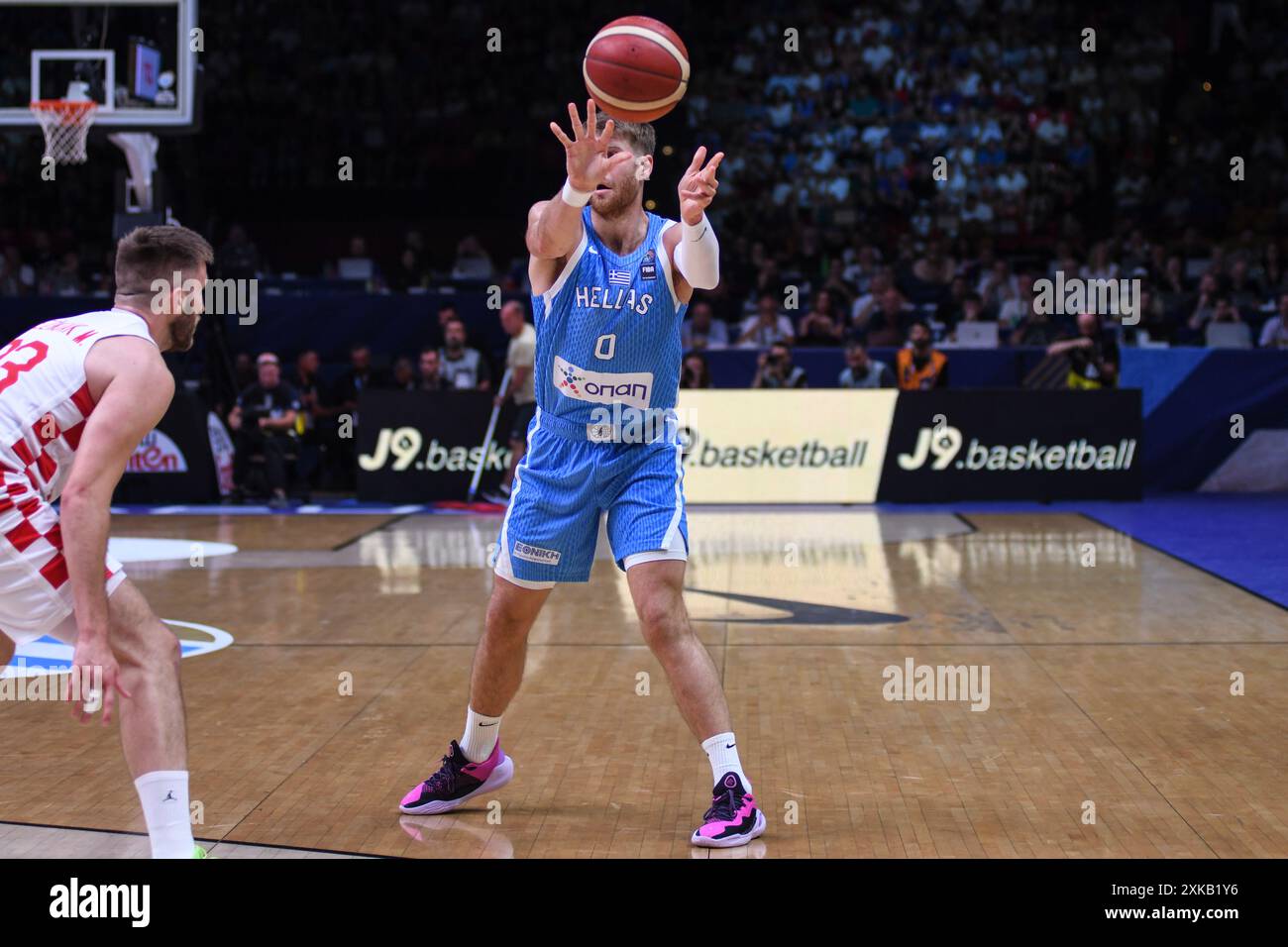 Thomas Walkup (Griechenland). FIBA Olympisches Qualifikationsturnier. Piräus 2024. Stockfoto