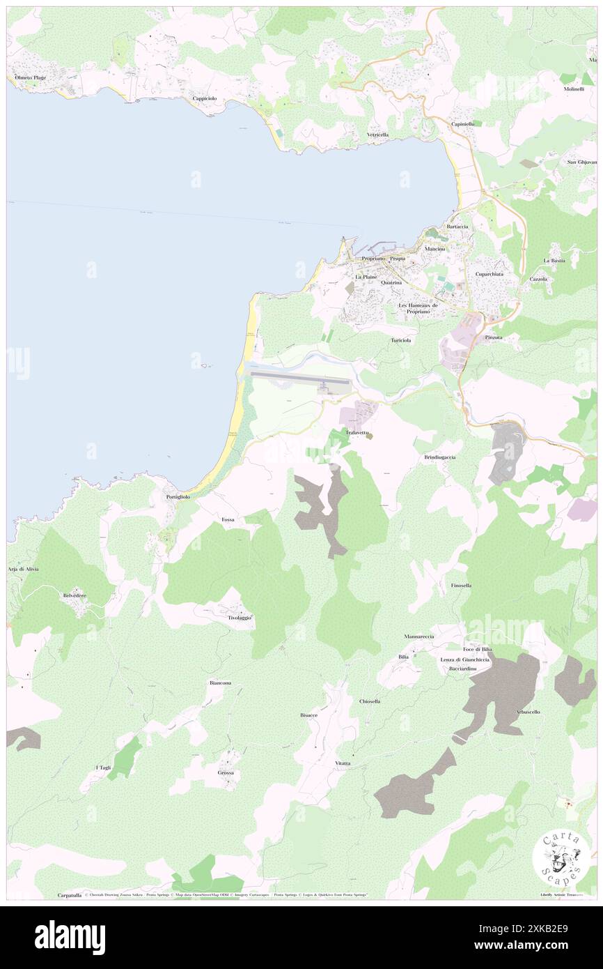 Propriano, Südkorsika, FR, Frankreich, Korsika, n 41 40' 29'', N 8 54' 15'', Karte, Cartascapes Map, veröffentlicht 2024. Erkunden Sie Cartascapes, eine Karte, die die vielfältigen Landschaften, Kulturen und Ökosysteme der Erde enthüllt. Reisen Sie durch Zeit und Raum und entdecken Sie die Verflechtungen der Vergangenheit, Gegenwart und Zukunft unseres Planeten. Stockfoto