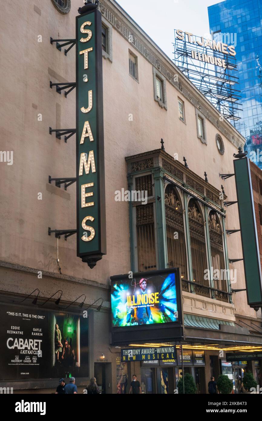 „Illinoise“ spielt im St. James Theatre in New York City, 2024, USA Stockfoto