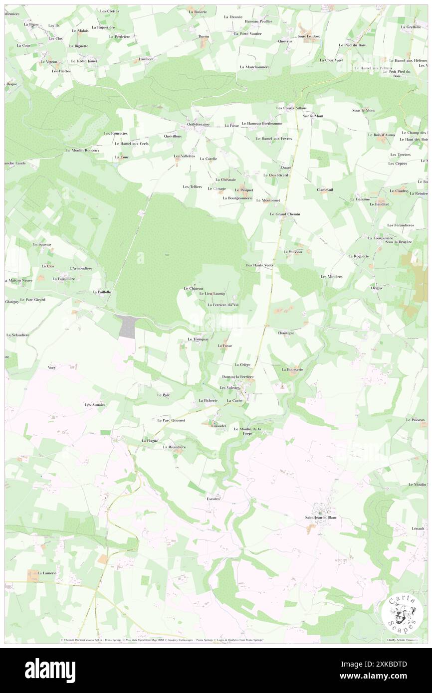 Danvou-la-Ferriere, Calvados, FR, Frankreich, Normandie, n 48 57' 16'', S 0 40' 20'', Karte, Cartascapes Map, veröffentlicht 2024. Erkunden Sie Cartascapes, eine Karte, die die vielfältigen Landschaften, Kulturen und Ökosysteme der Erde enthüllt. Reisen Sie durch Zeit und Raum und entdecken Sie die Verflechtungen der Vergangenheit, Gegenwart und Zukunft unseres Planeten. Stockfoto