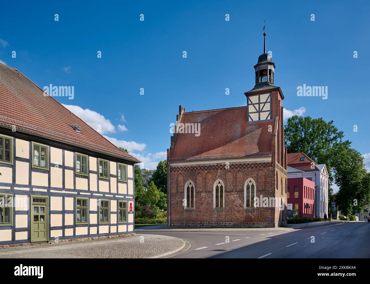 Heilig-Geist-Kapelle von Angermuende, Uckermark, Brandenburg, Deutschland, Europa Stockfoto