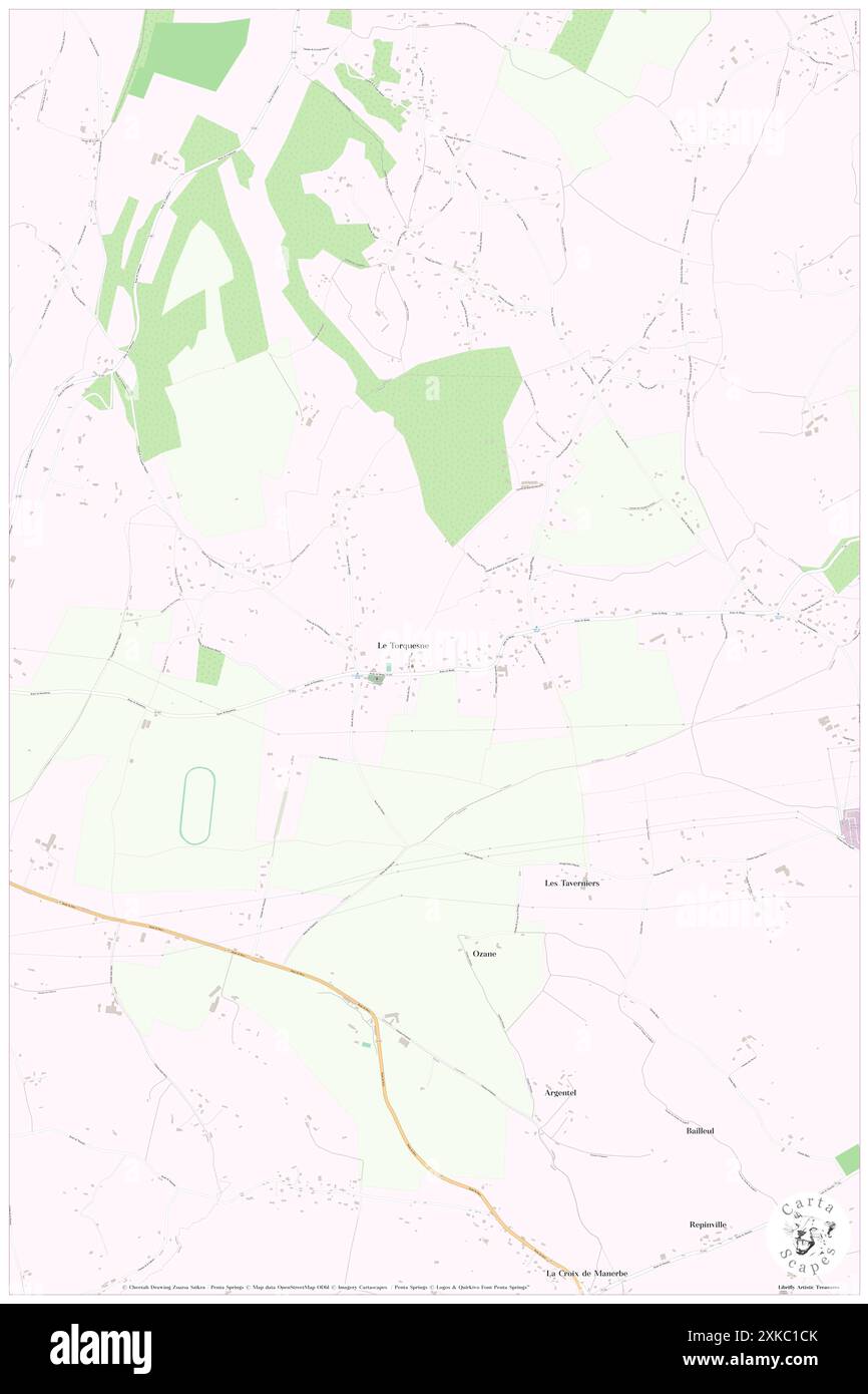 Le Torquesne, Calvados, FR, Frankreich, Normandie, n 49 13' 3'', N 0 10' 4'', Karte, Cartascapes Map, veröffentlicht 2024. Erkunden Sie Cartascapes, eine Karte, die die vielfältigen Landschaften, Kulturen und Ökosysteme der Erde enthüllt. Reisen Sie durch Zeit und Raum und entdecken Sie die Verflechtungen der Vergangenheit, Gegenwart und Zukunft unseres Planeten. Stockfoto