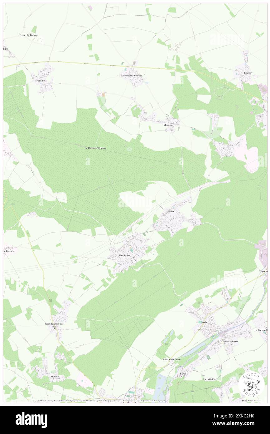 L'habit, Eure, FR, Frankreich, Normandie, n 48 52' 26'', N 1 21' 45'', Karte, Cartascapes Map, veröffentlicht 2024. Erkunden Sie Cartascapes, eine Karte, die die vielfältigen Landschaften, Kulturen und Ökosysteme der Erde enthüllt. Reisen Sie durch Zeit und Raum und entdecken Sie die Verflechtungen der Vergangenheit, Gegenwart und Zukunft unseres Planeten. Stockfoto