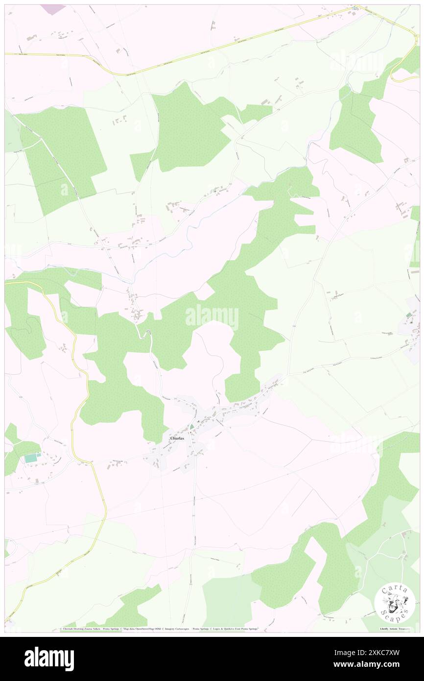 Charlas, Upper Garonne, FR, Frankreich, Occitanie, n 43 13' 37'', N 0 41' 36'', Karte, Cartascapes Map, veröffentlicht 2024. Erkunden Sie Cartascapes, eine Karte, die die vielfältigen Landschaften, Kulturen und Ökosysteme der Erde enthüllt. Reisen Sie durch Zeit und Raum und entdecken Sie die Verflechtungen der Vergangenheit, Gegenwart und Zukunft unseres Planeten. Stockfoto