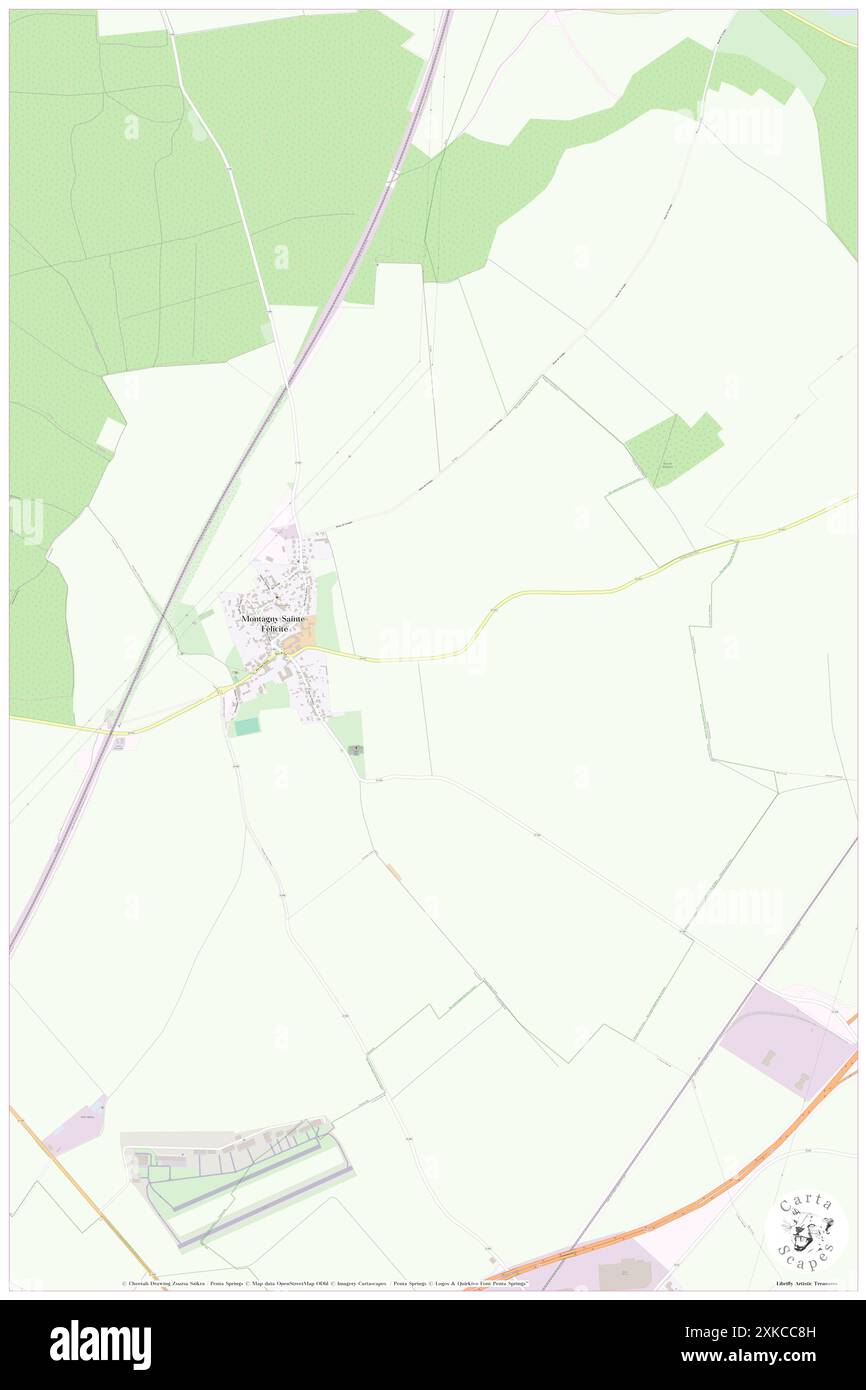 Montagny-Sainte-Felicite, Oise, FR, Frankreich, Hauts-de-France, n 49 7' 49'', N 2 44' 17'', Karte, Cartascapes Map, veröffentlicht 2024. Erkunden Sie Cartascapes, eine Karte, die die vielfältigen Landschaften, Kulturen und Ökosysteme der Erde enthüllt. Reisen Sie durch Zeit und Raum und entdecken Sie die Verflechtungen der Vergangenheit, Gegenwart und Zukunft unseres Planeten. Stockfoto