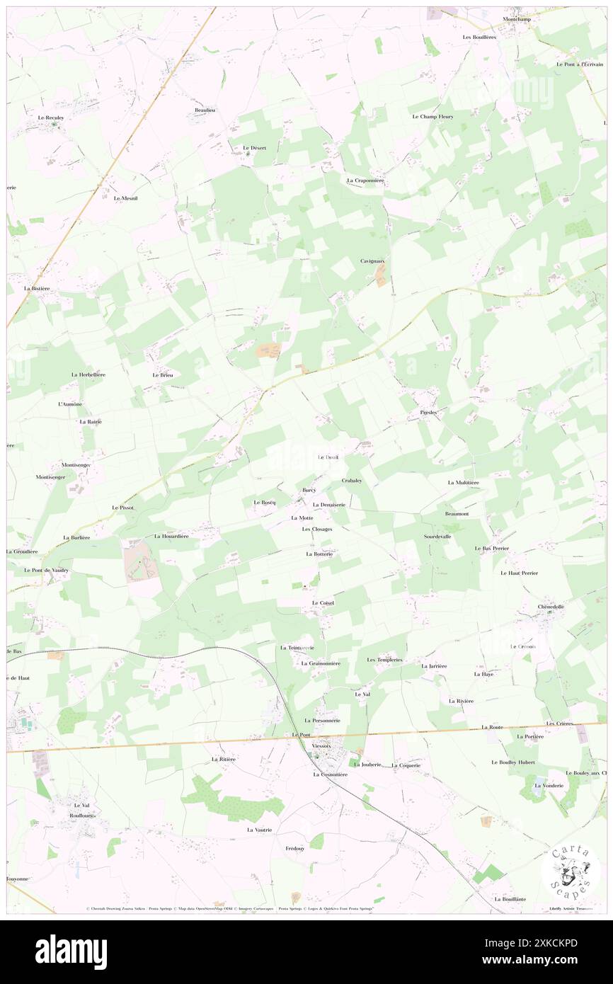 Burcy, Calvados, FR, Frankreich, Normandie, n 48 52' 2'', S 0 48' 10'', Karte, Cartascapes Map, veröffentlicht 2024. Erkunden Sie Cartascapes, eine Karte, die die vielfältigen Landschaften, Kulturen und Ökosysteme der Erde enthüllt. Reisen Sie durch Zeit und Raum und entdecken Sie die Verflechtungen der Vergangenheit, Gegenwart und Zukunft unseres Planeten. Stockfoto