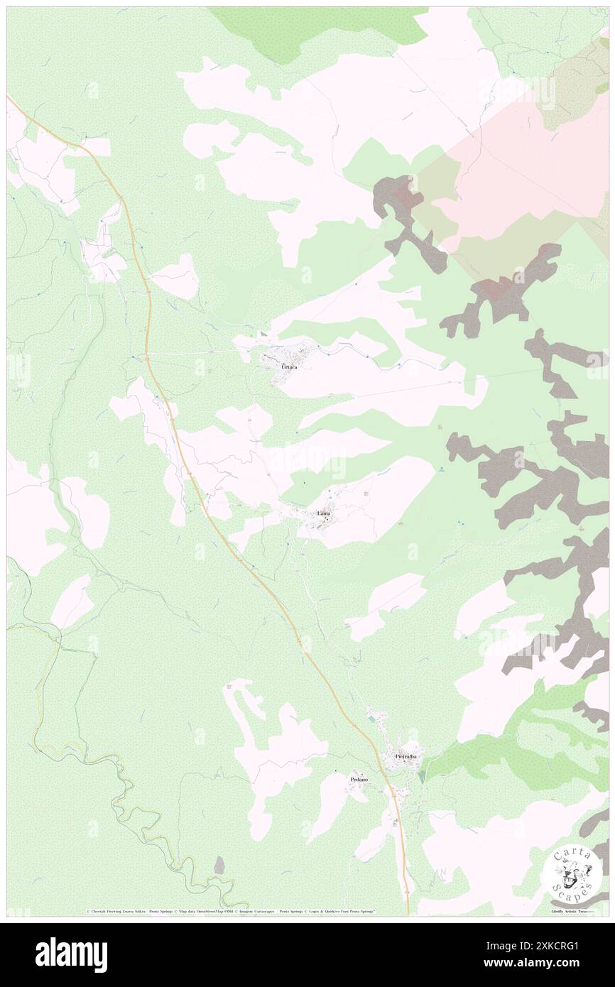 Lama, Oberkorsika, FR, Frankreich, Korsika, n 42 34' 36'', N 9 10' 19'', Karte, Cartascapes Map, veröffentlicht 2024. Erkunden Sie Cartascapes, eine Karte, die die vielfältigen Landschaften, Kulturen und Ökosysteme der Erde enthüllt. Reisen Sie durch Zeit und Raum und entdecken Sie die Verflechtungen der Vergangenheit, Gegenwart und Zukunft unseres Planeten. Stockfoto