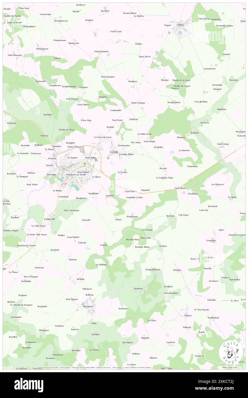 Locmalo, Morbihan, FR, Frankreich, Bretagne, n 48 4' 21'', S 3 11' 9'', Karte, Cartascapes Map, veröffentlicht 2024. Erkunden Sie Cartascapes, eine Karte, die die vielfältigen Landschaften, Kulturen und Ökosysteme der Erde enthüllt. Reisen Sie durch Zeit und Raum und entdecken Sie die Verflechtungen der Vergangenheit, Gegenwart und Zukunft unseres Planeten. Stockfoto