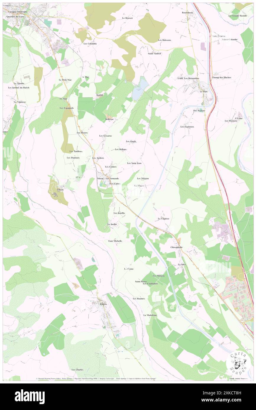 Mison, Alpes-de-Haute-Provence, FR, Frankreich, Provence-Alpes-Côte d'Azur, n 44 16' 2'', N 5 51' 33'', Karte, Kartenausgabe 2024. Erkunden Sie Cartascapes, eine Karte, die die vielfältigen Landschaften, Kulturen und Ökosysteme der Erde enthüllt. Reisen Sie durch Zeit und Raum und entdecken Sie die Verflechtungen der Vergangenheit, Gegenwart und Zukunft unseres Planeten. Stockfoto