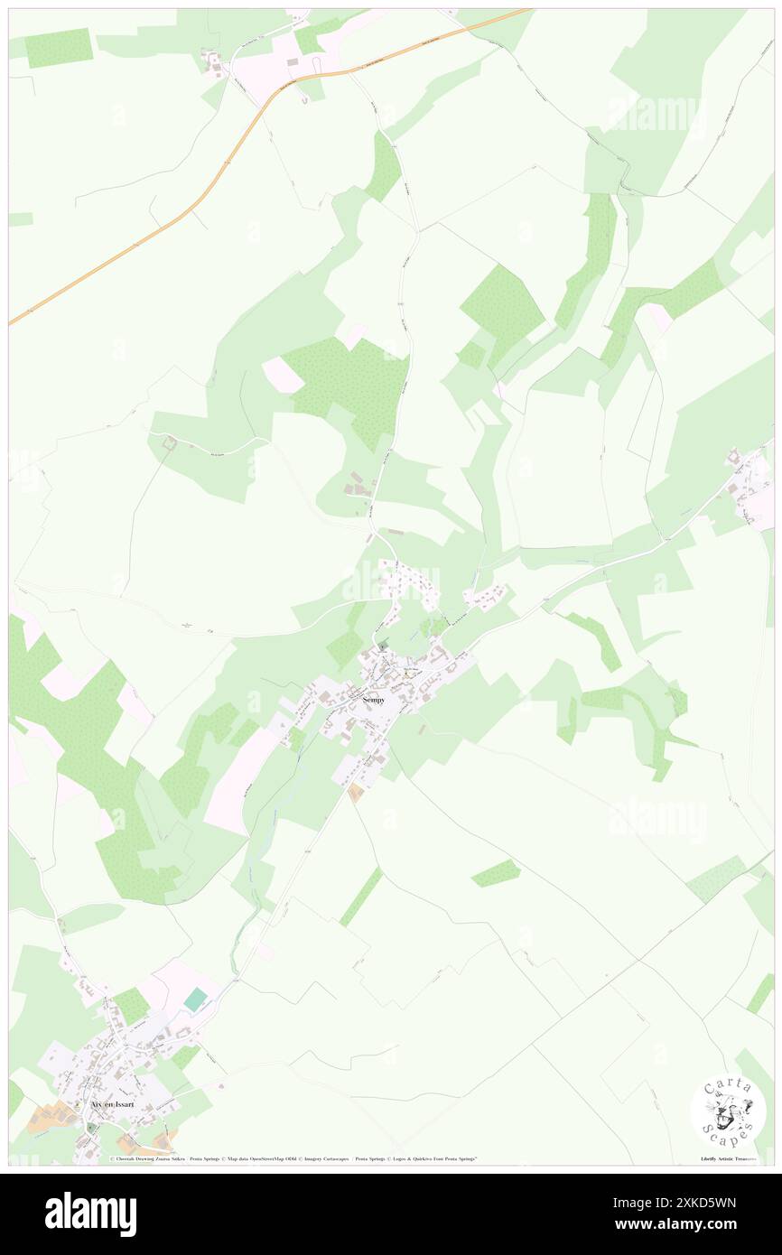 Sempy, Pas-de-Calais, FR, Frankreich, Hauts-de-France, n 50 29' 36''', N 1 52' 44''', Karte, Cartascapes Map, veröffentlicht 2024. Erkunden Sie Cartascapes, eine Karte, die die vielfältigen Landschaften, Kulturen und Ökosysteme der Erde enthüllt. Reisen Sie durch Zeit und Raum und entdecken Sie die Verflechtungen der Vergangenheit, Gegenwart und Zukunft unseres Planeten. Stockfoto